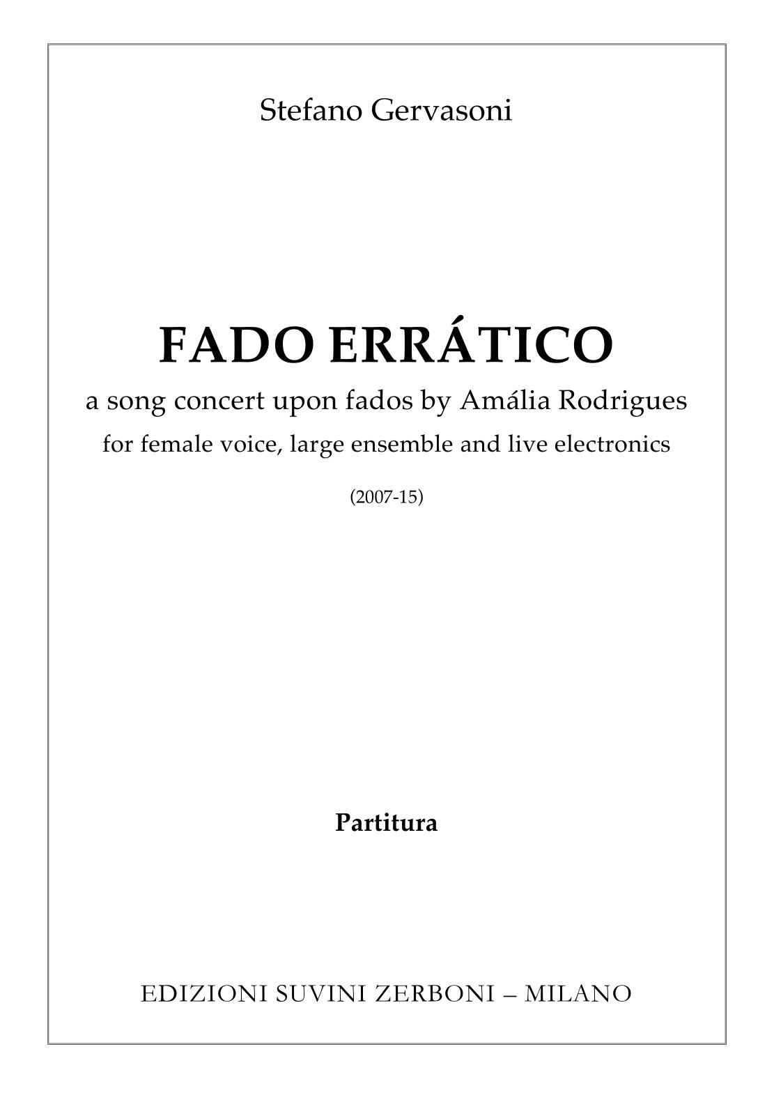 Fado erratico