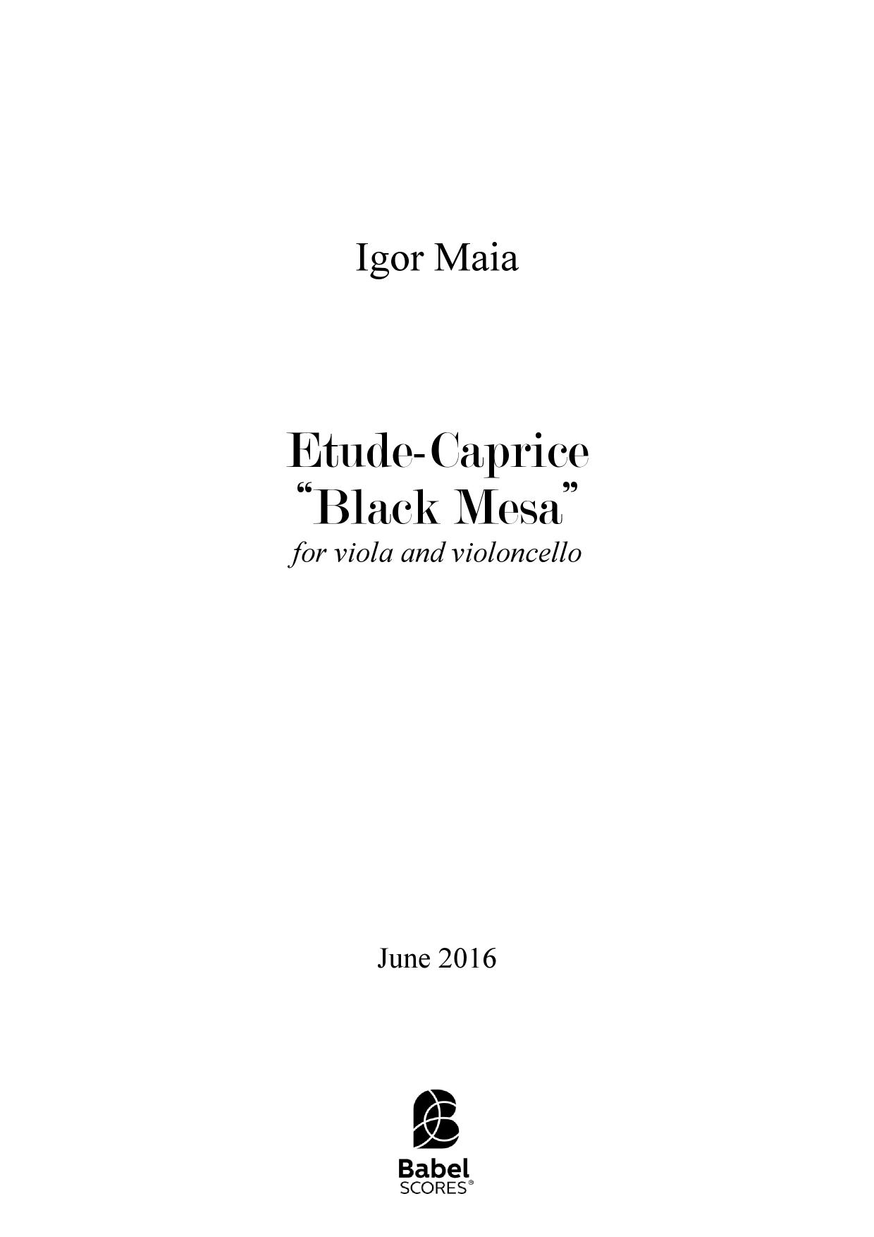 EtudeCaprice Black Mesa