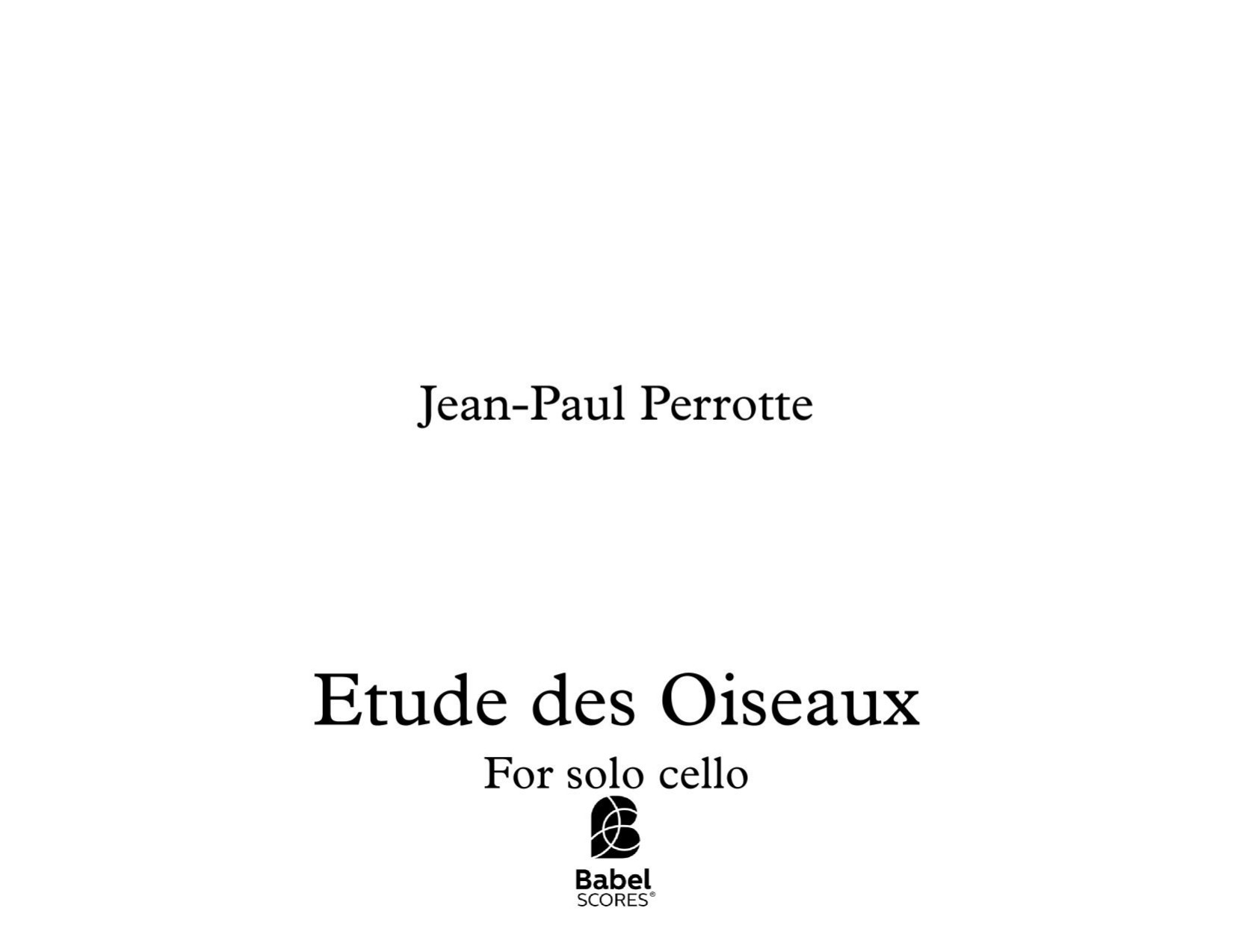 Etude des Oiseaux