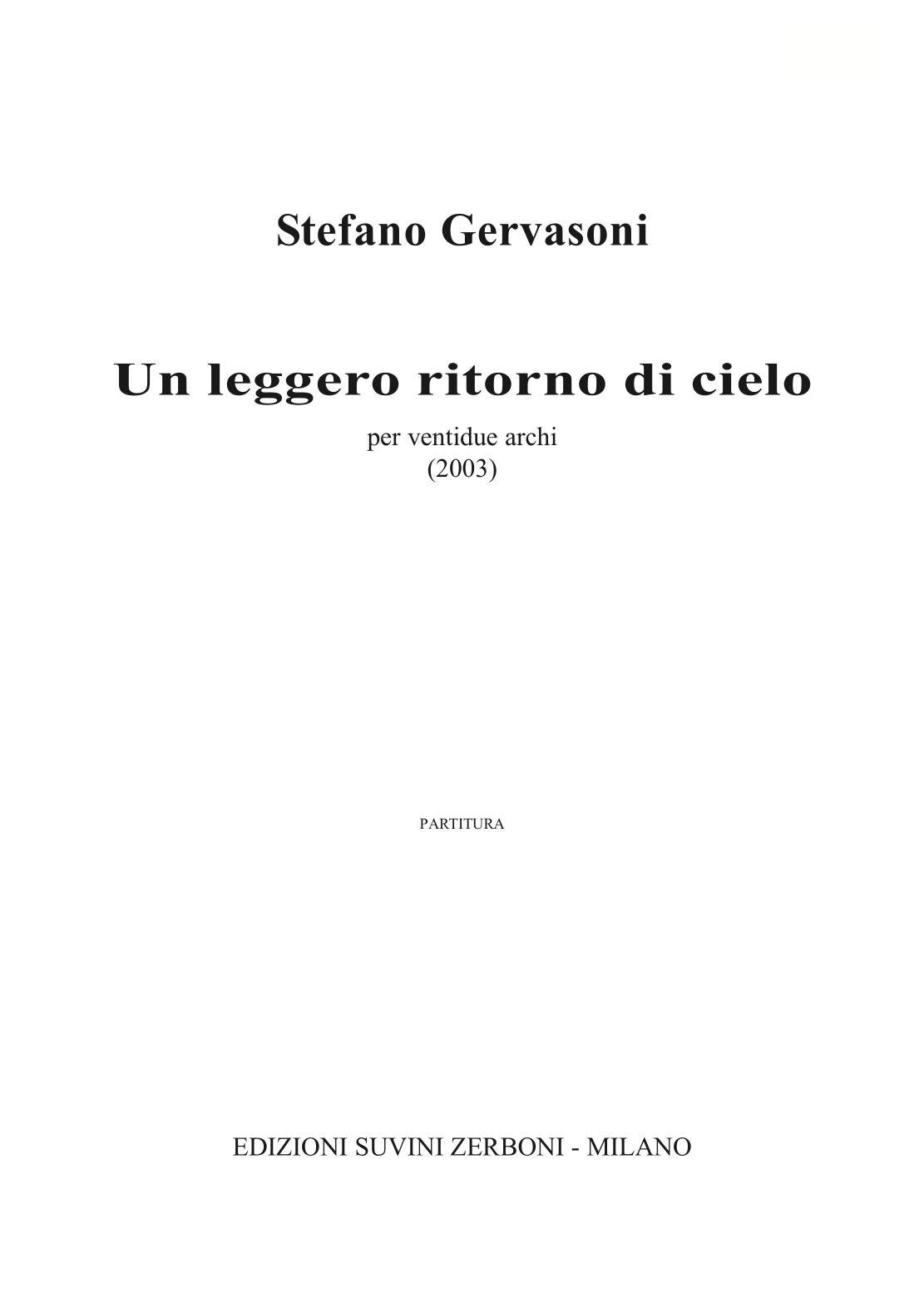 Un leggero ritorno di cielo