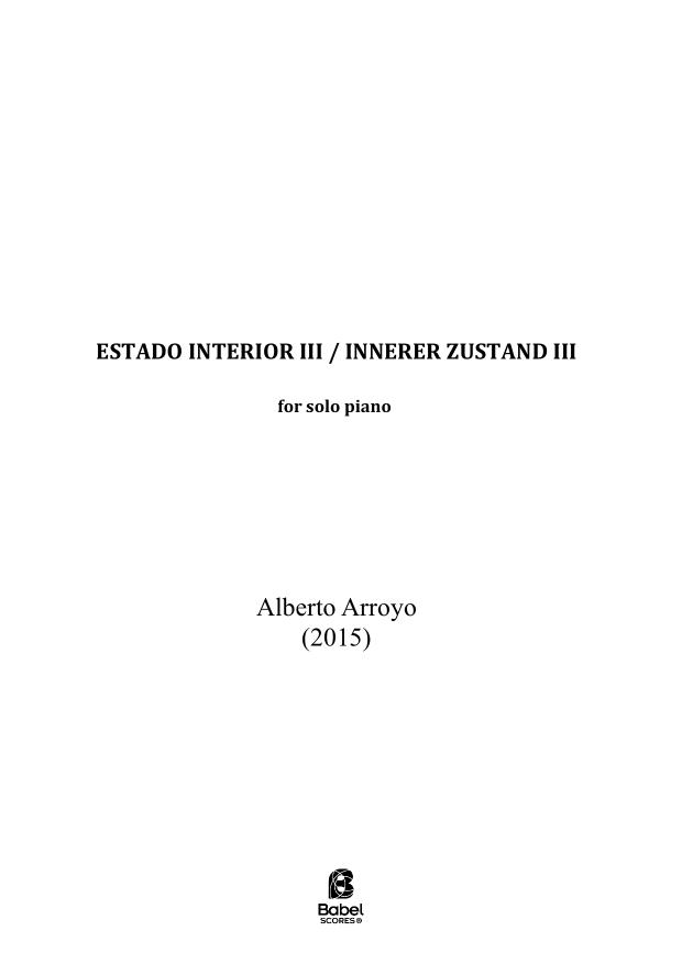 Estado interior III Inner Zustand III