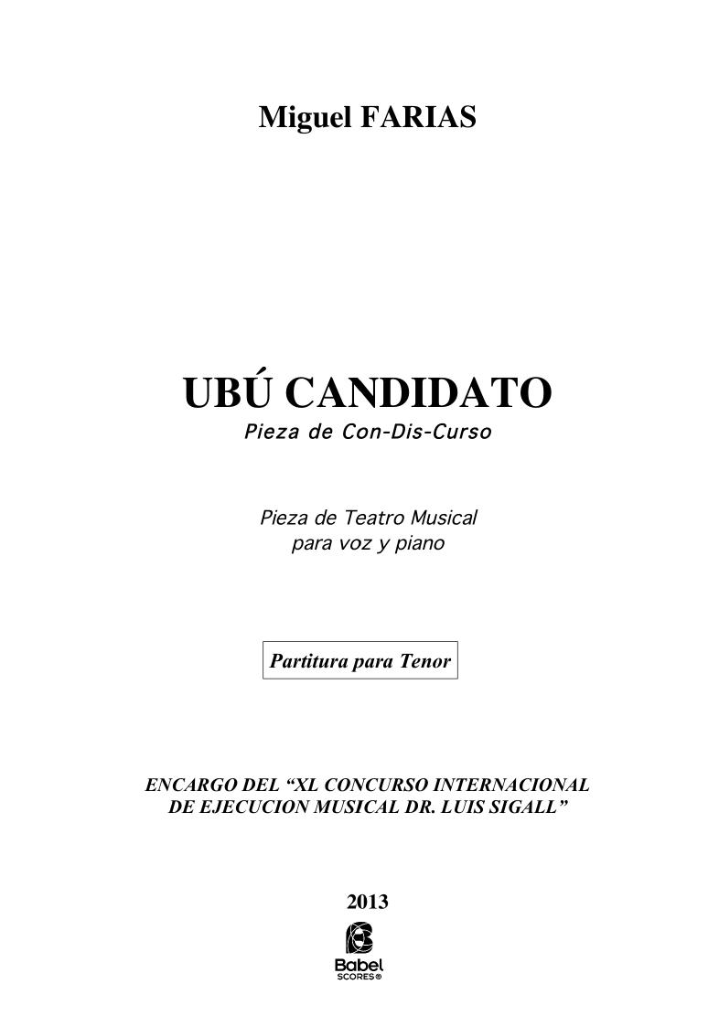 Ubú Candidato tenor