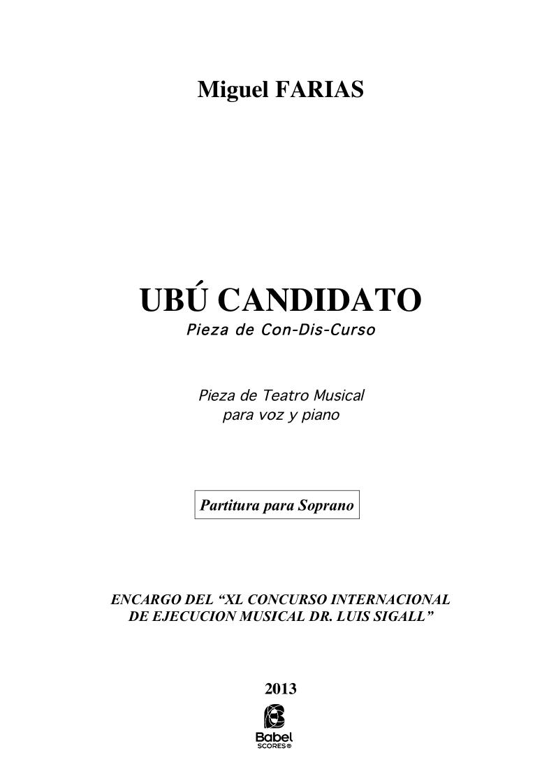 Ubú Candidato para soprano