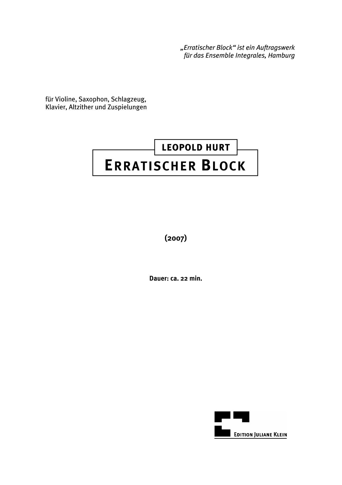 Erratischer Block