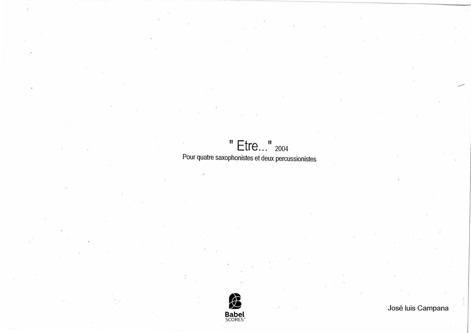 Etre...
