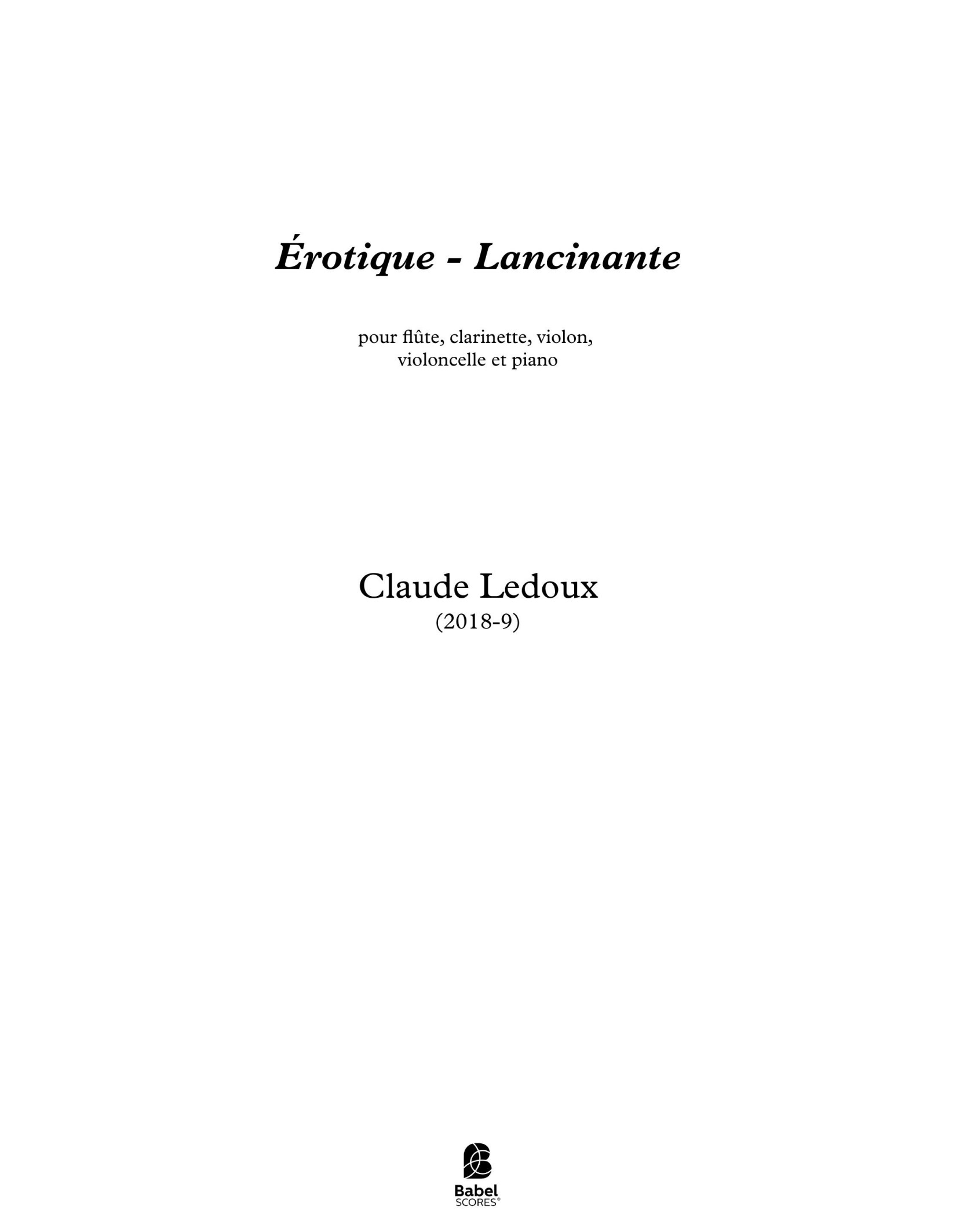 Érotique - Lancinante