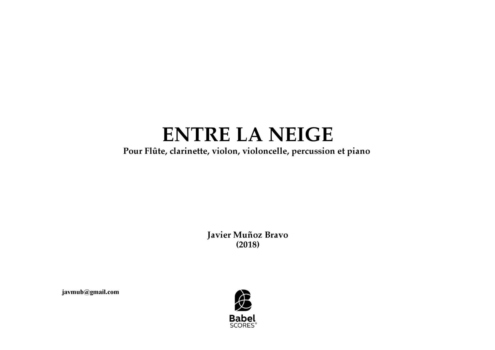 Entre la Neige