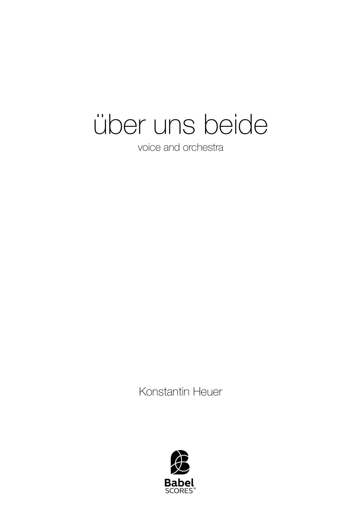 Über uns beide