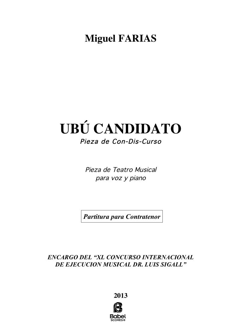 Ubú Candidato para contratenor