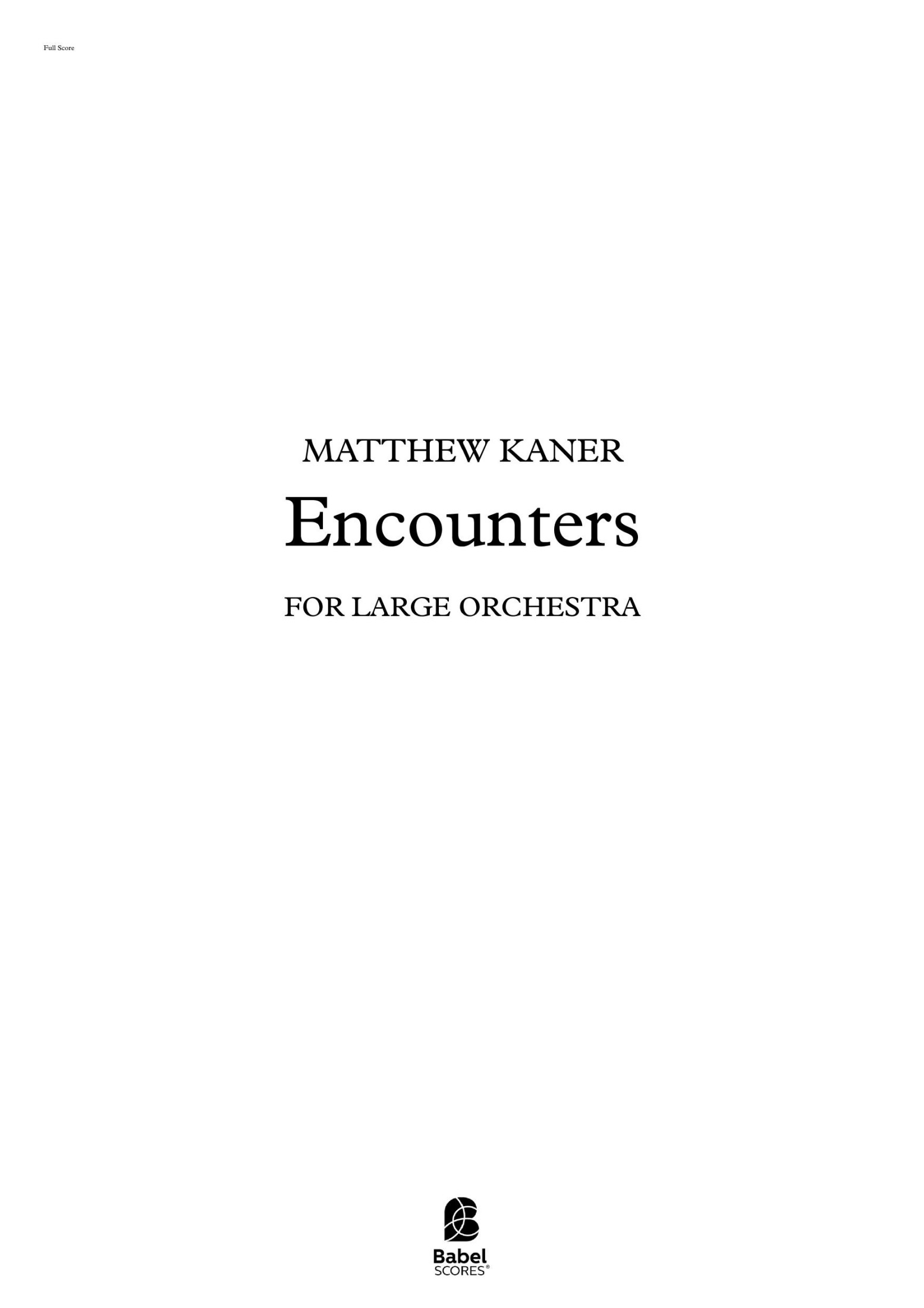 Encounters