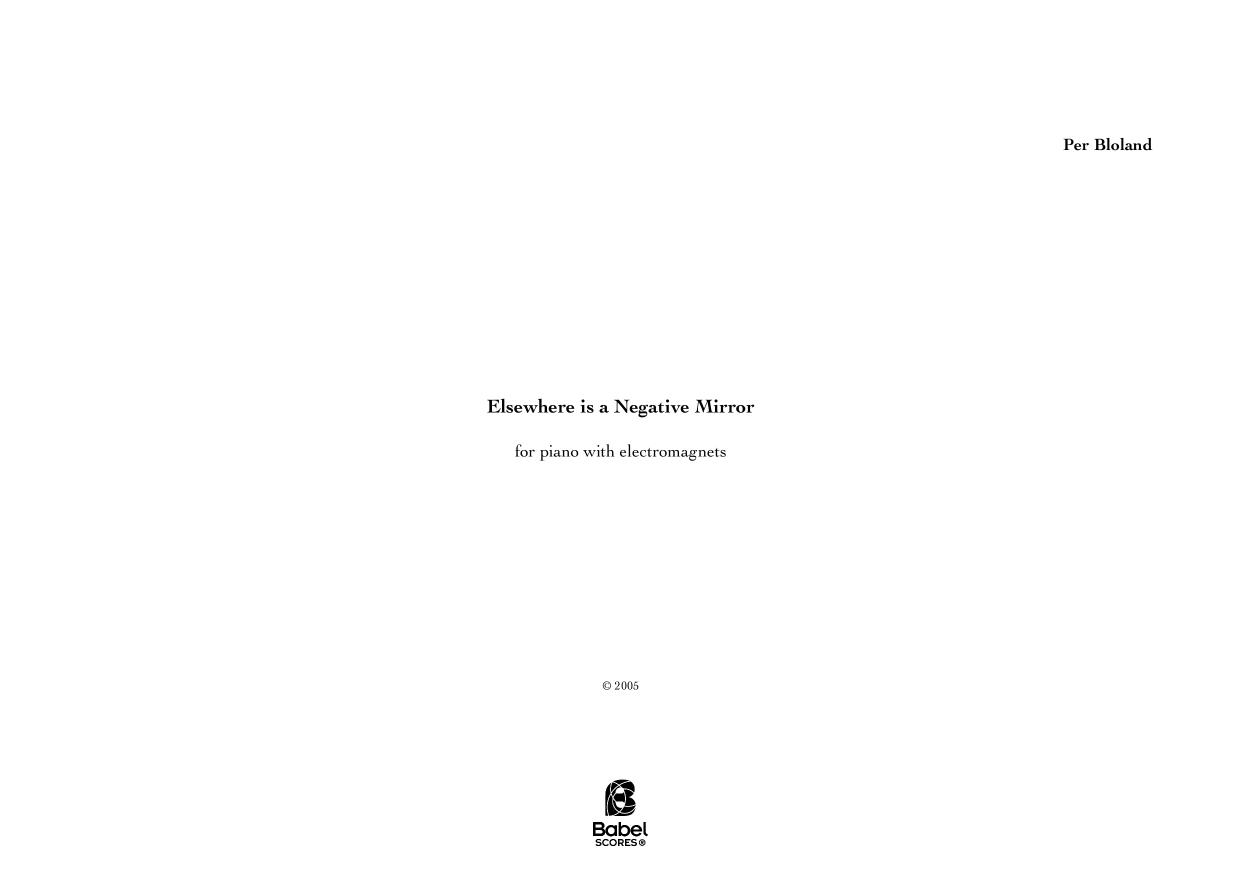 Elsewhere is a Negative Mirror