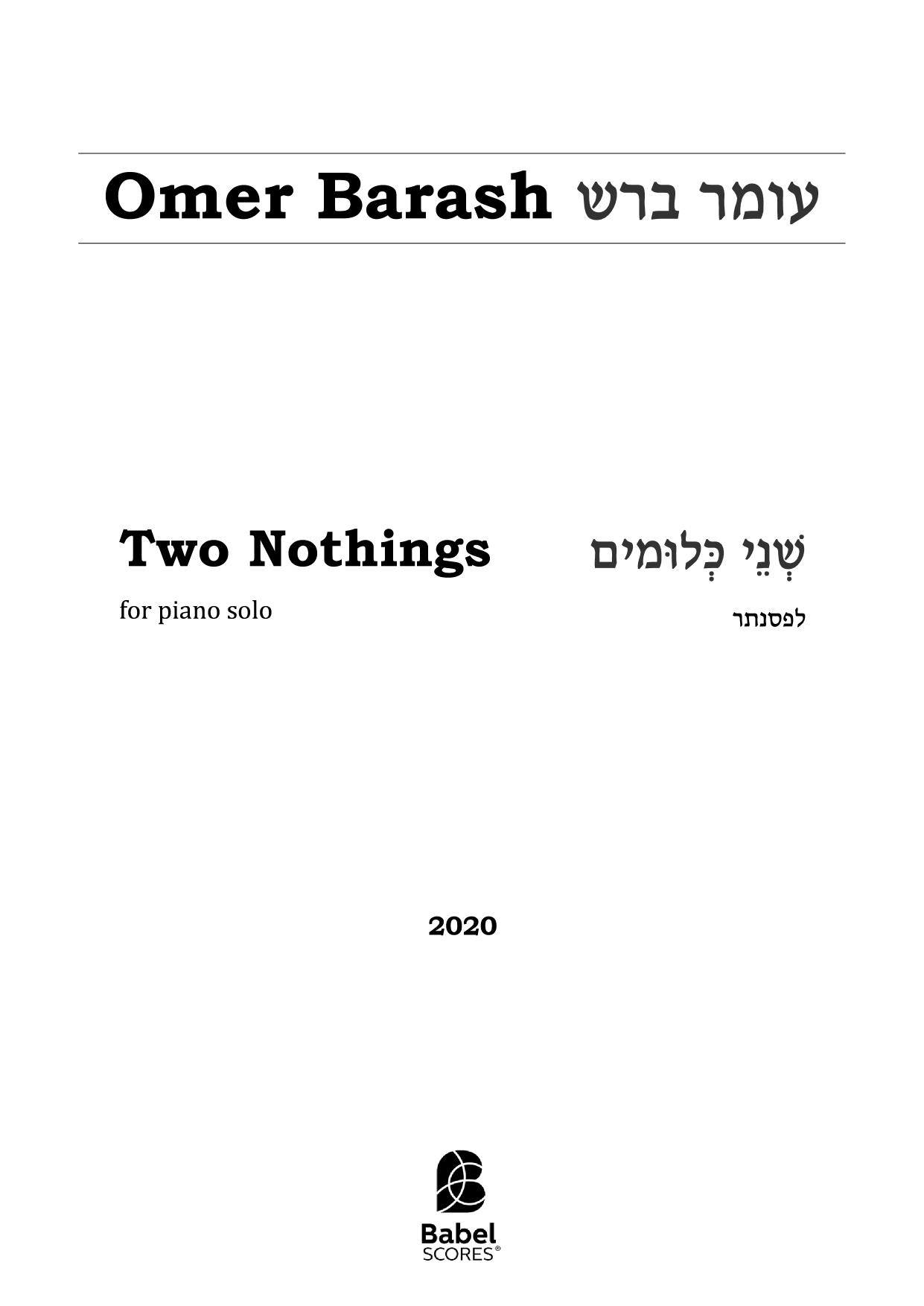 Two Nothings