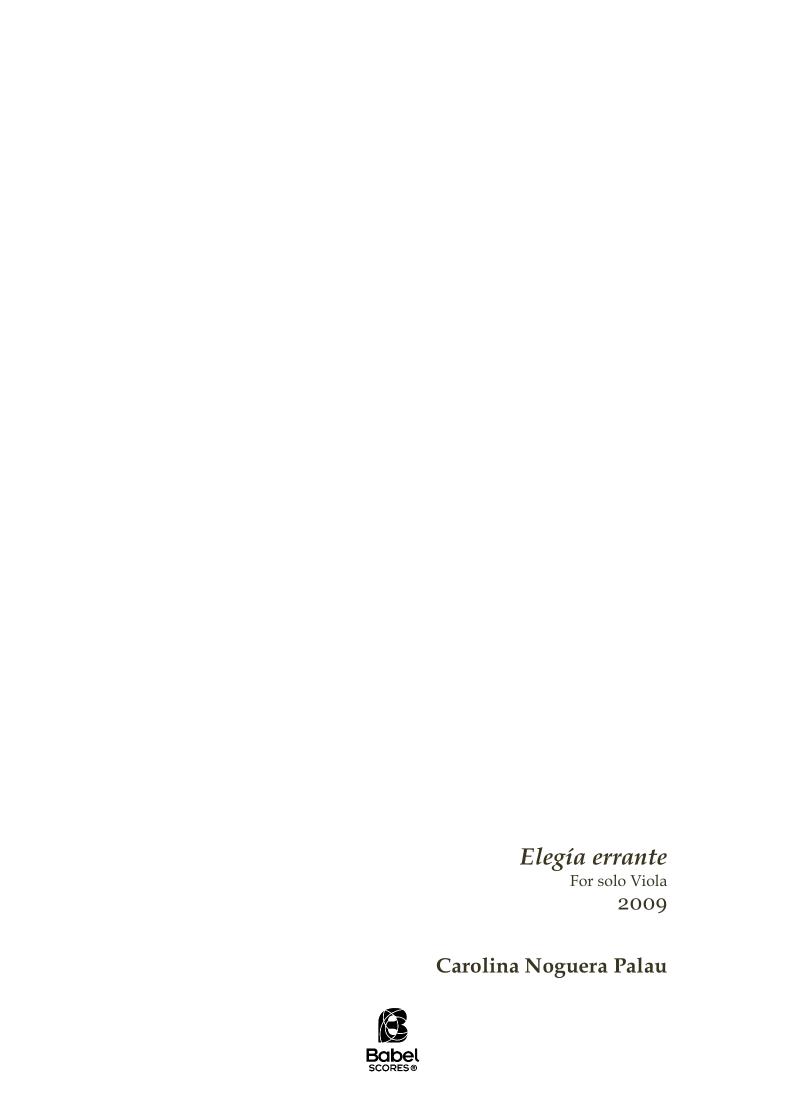 Elegía errante