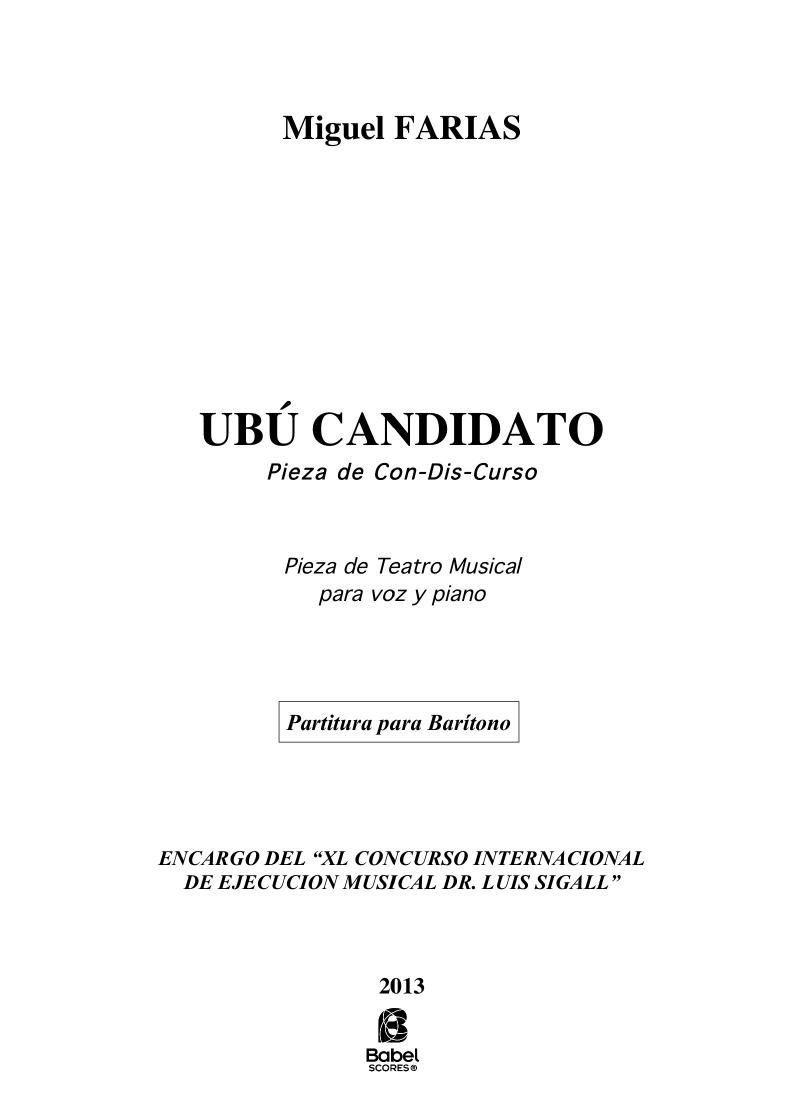 Ubú Candidato para Baritono
