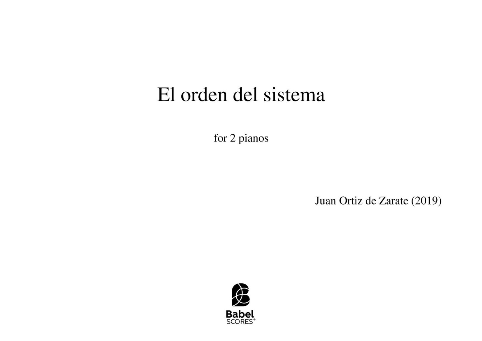 El orden del sistema