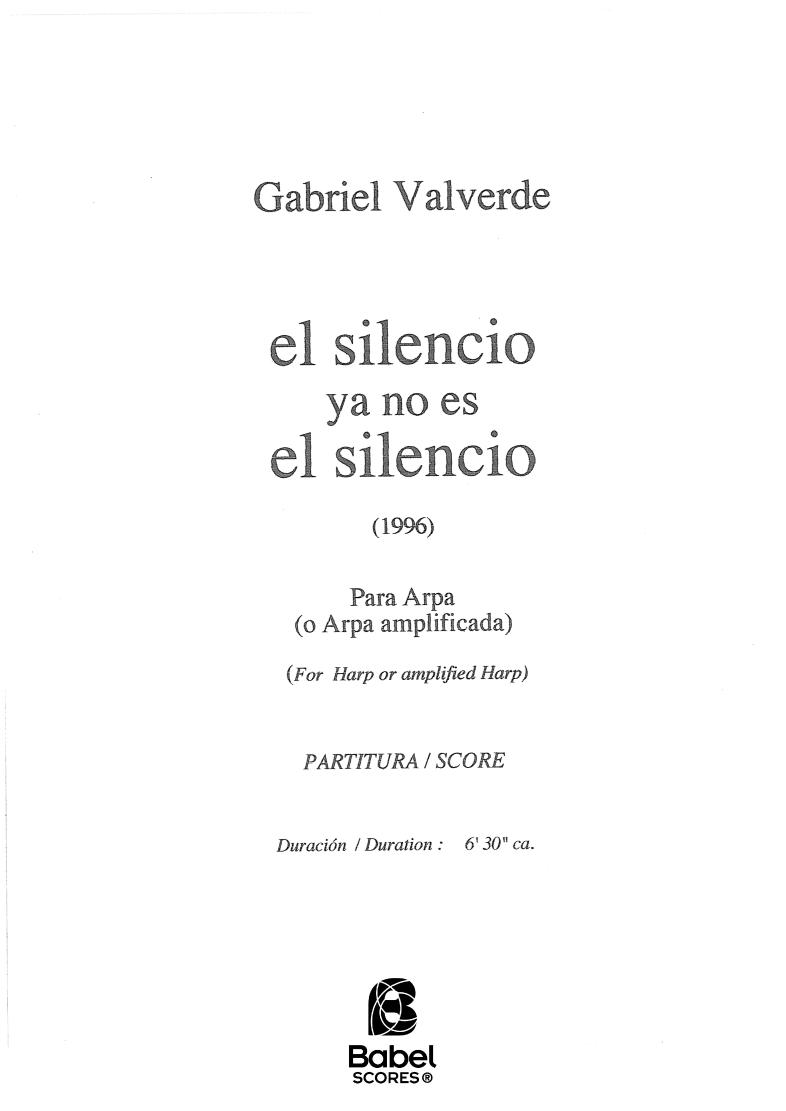 El silencio ya no es el silencio