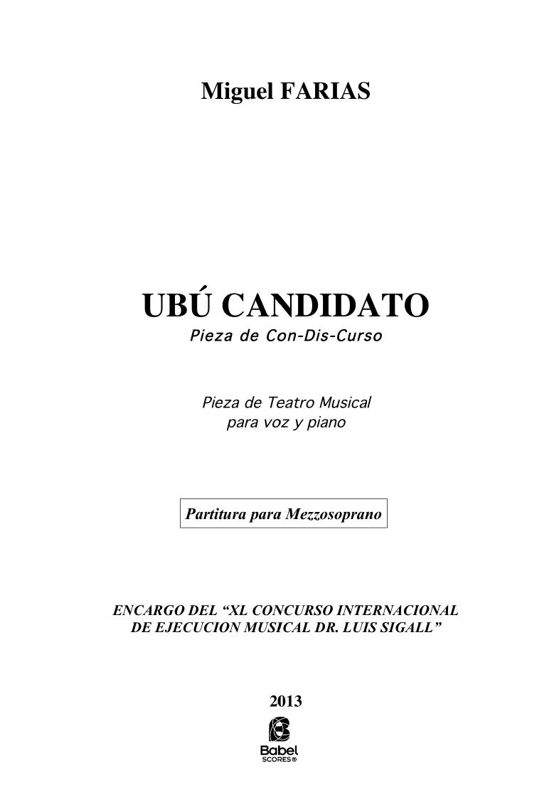 Ubú Candidato mezzosoprano