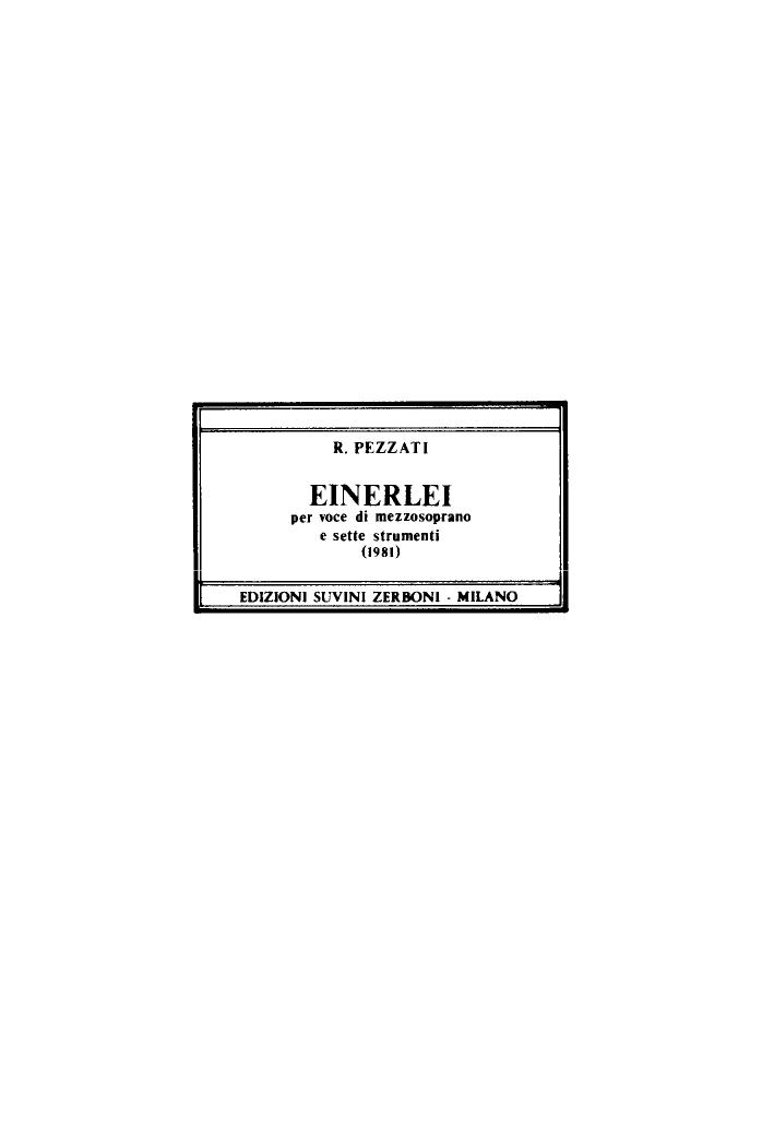 Einerlei