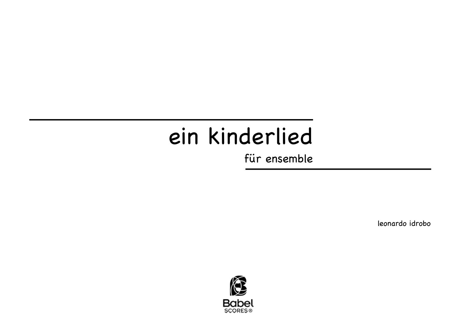 Ein Kinderlied