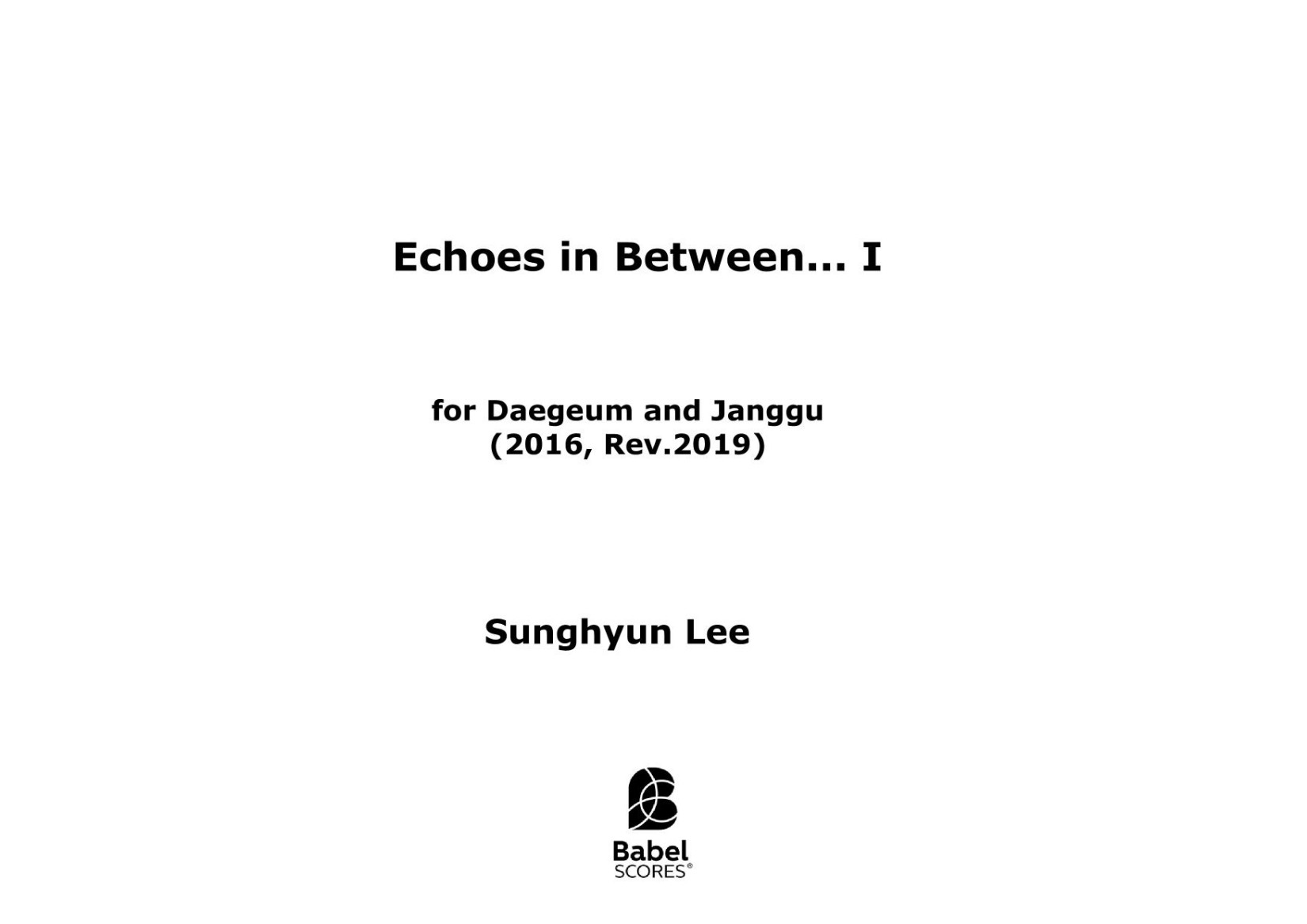 Echoes in Between... I