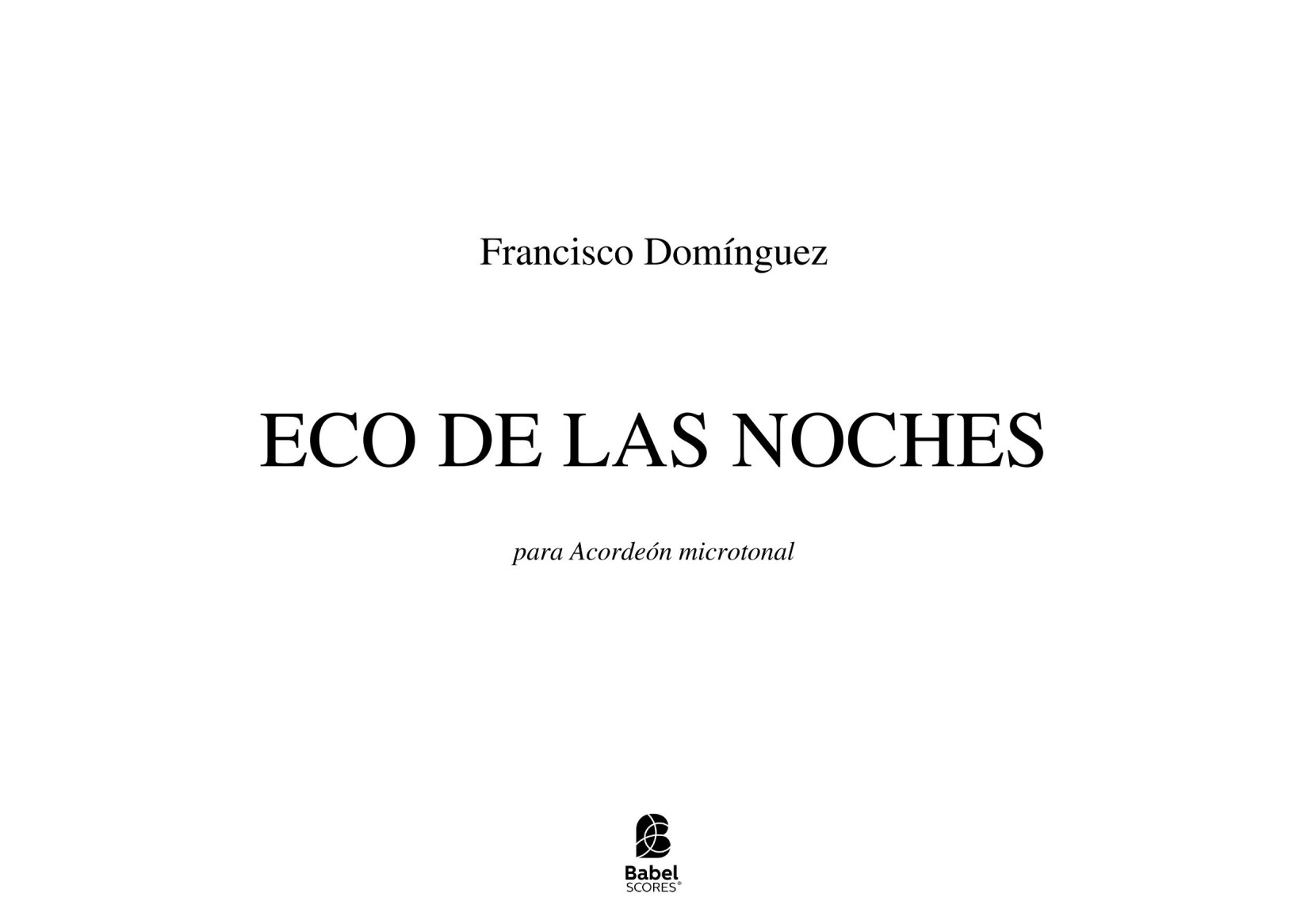 ECO DE LAS NOCHES