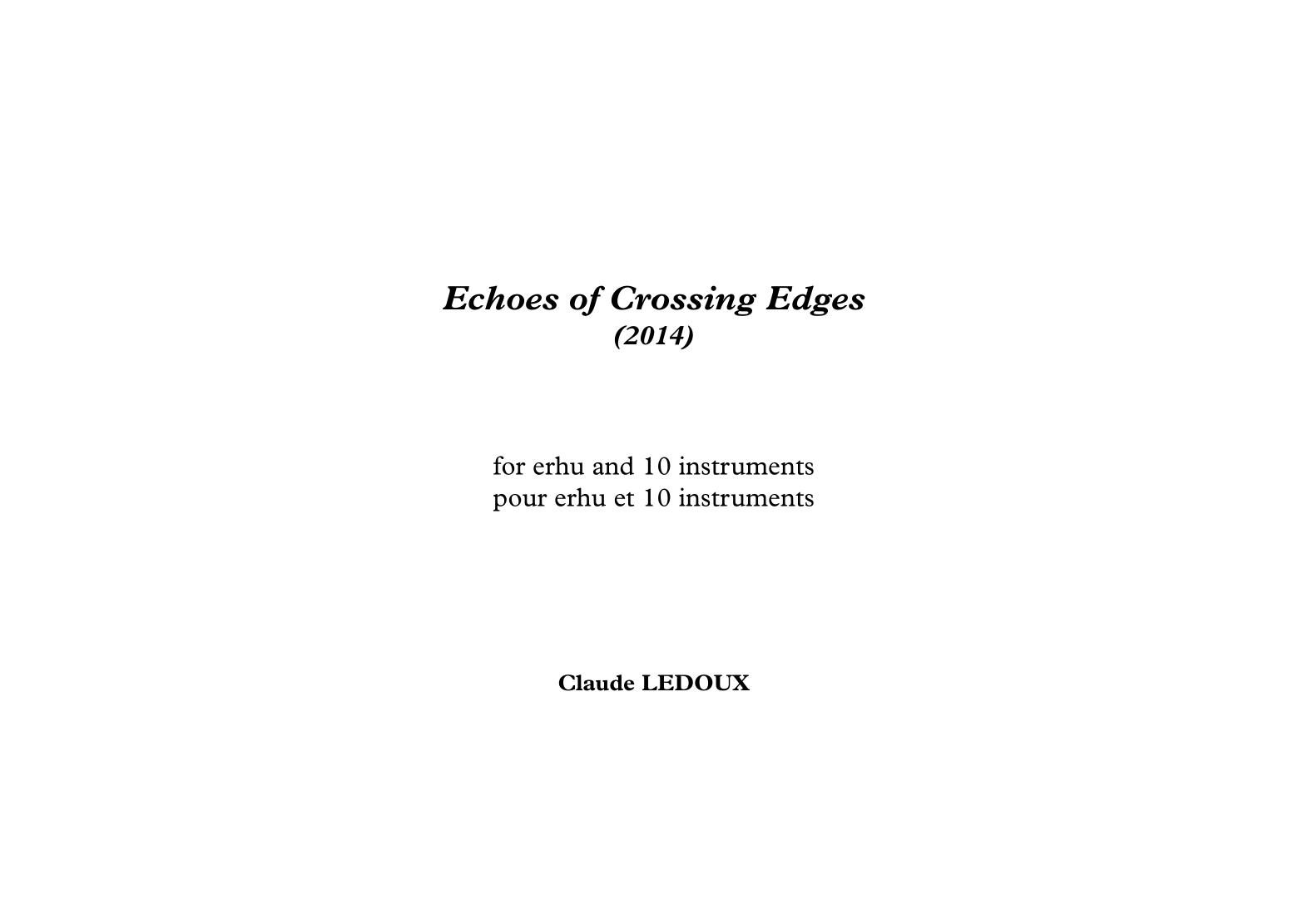 Echoes of Crossing Edges