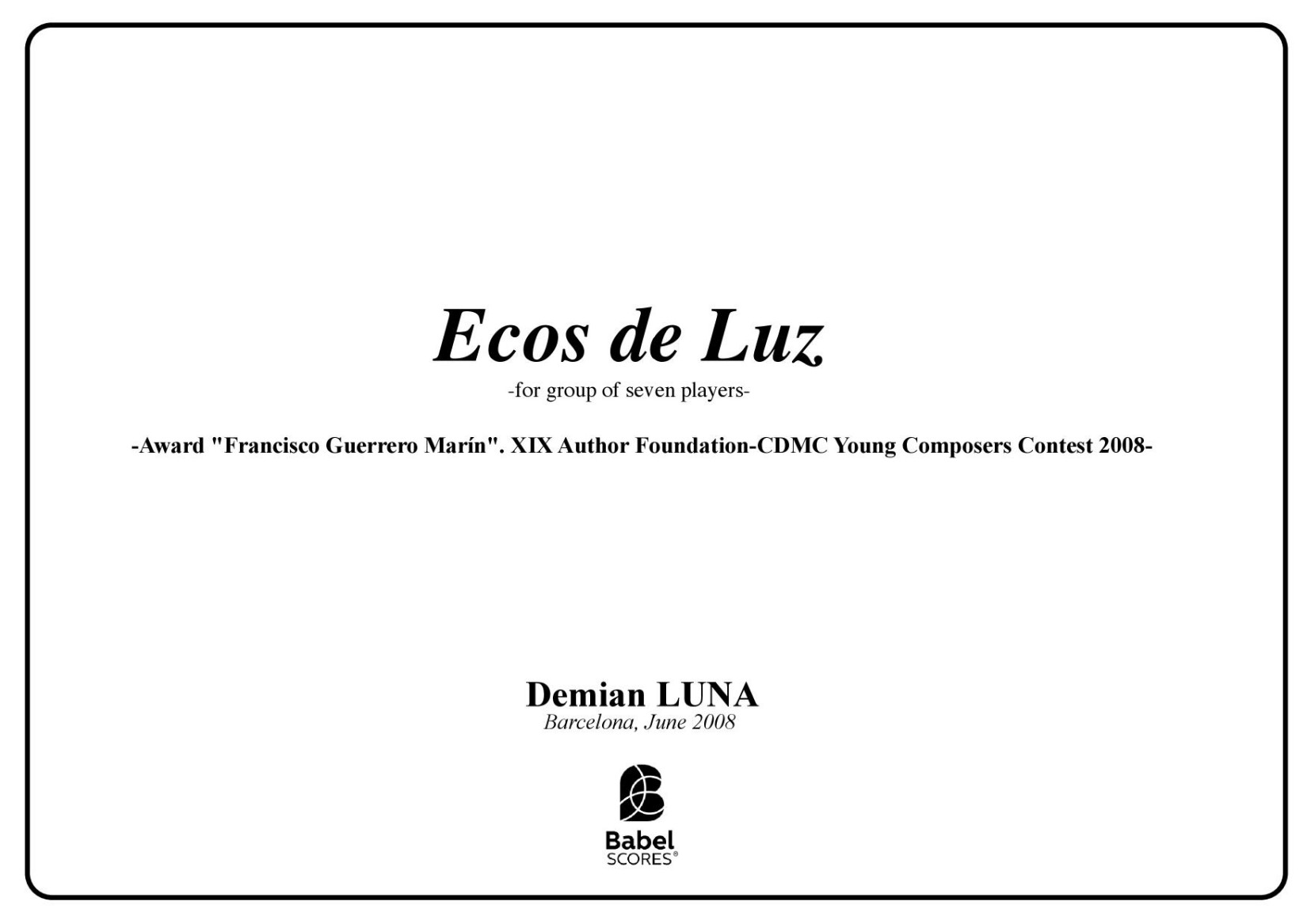 Ecos de Luz (Echoes of Light)