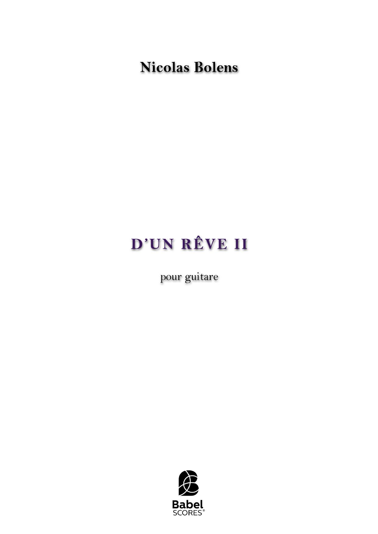 D'un Rêve II