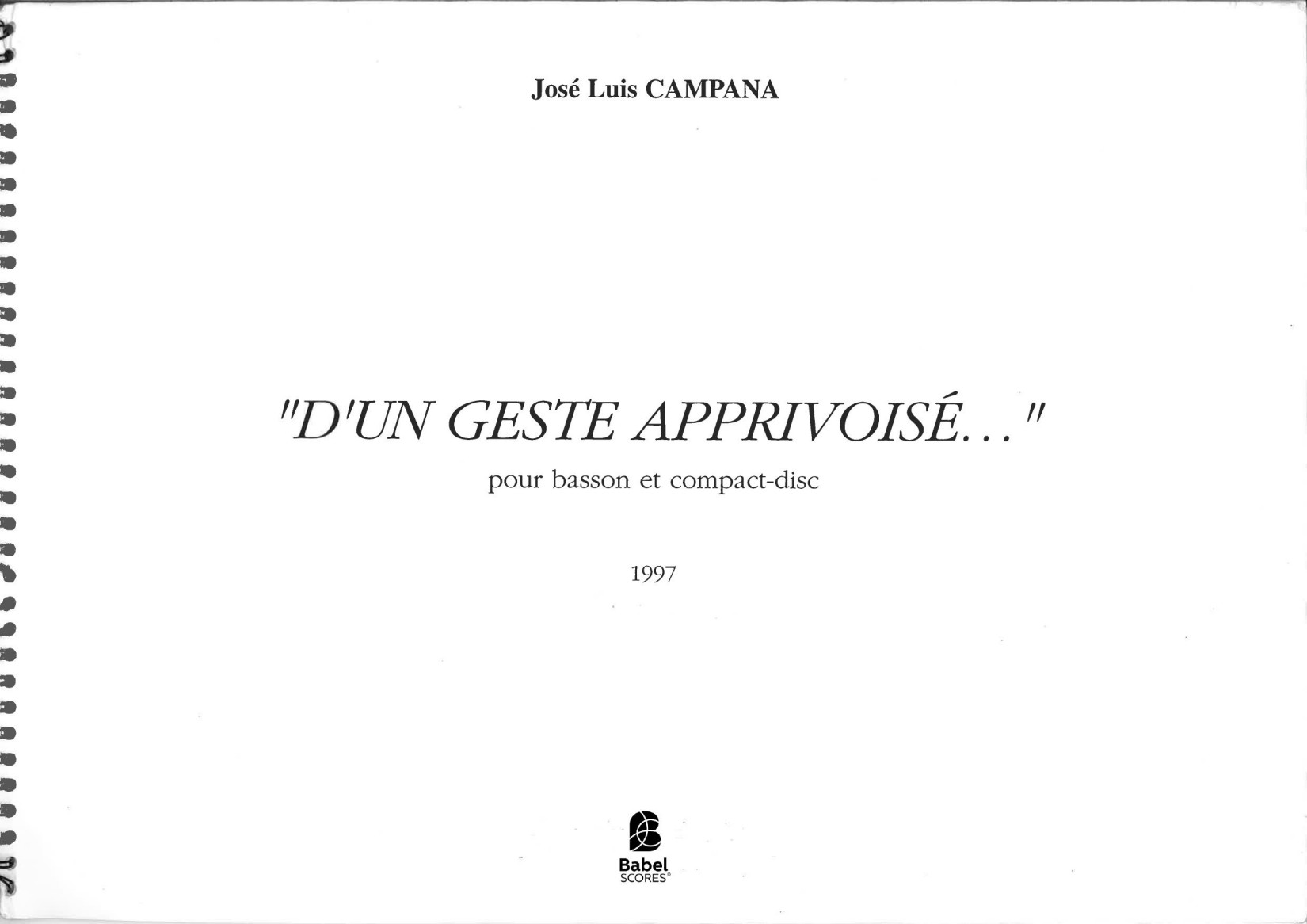 D'un geste apprivoise