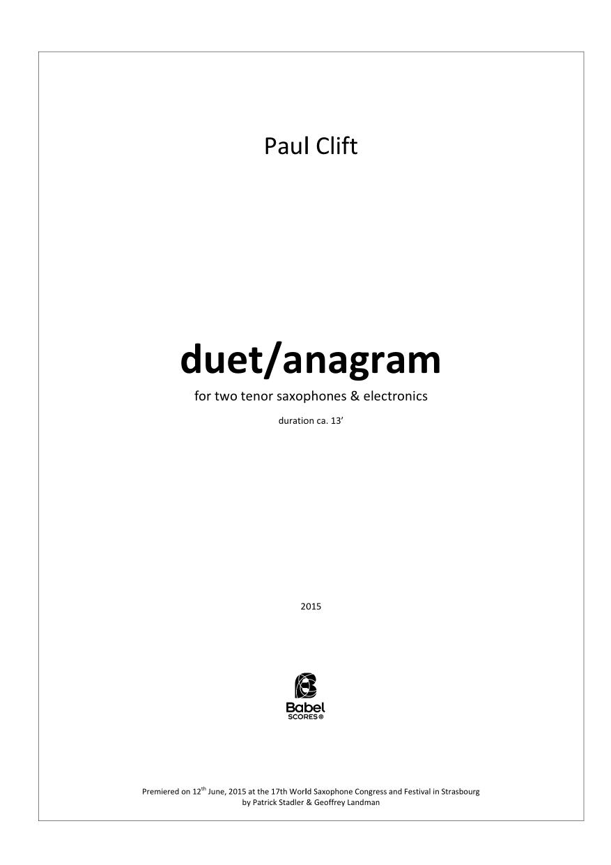 duet-anagram