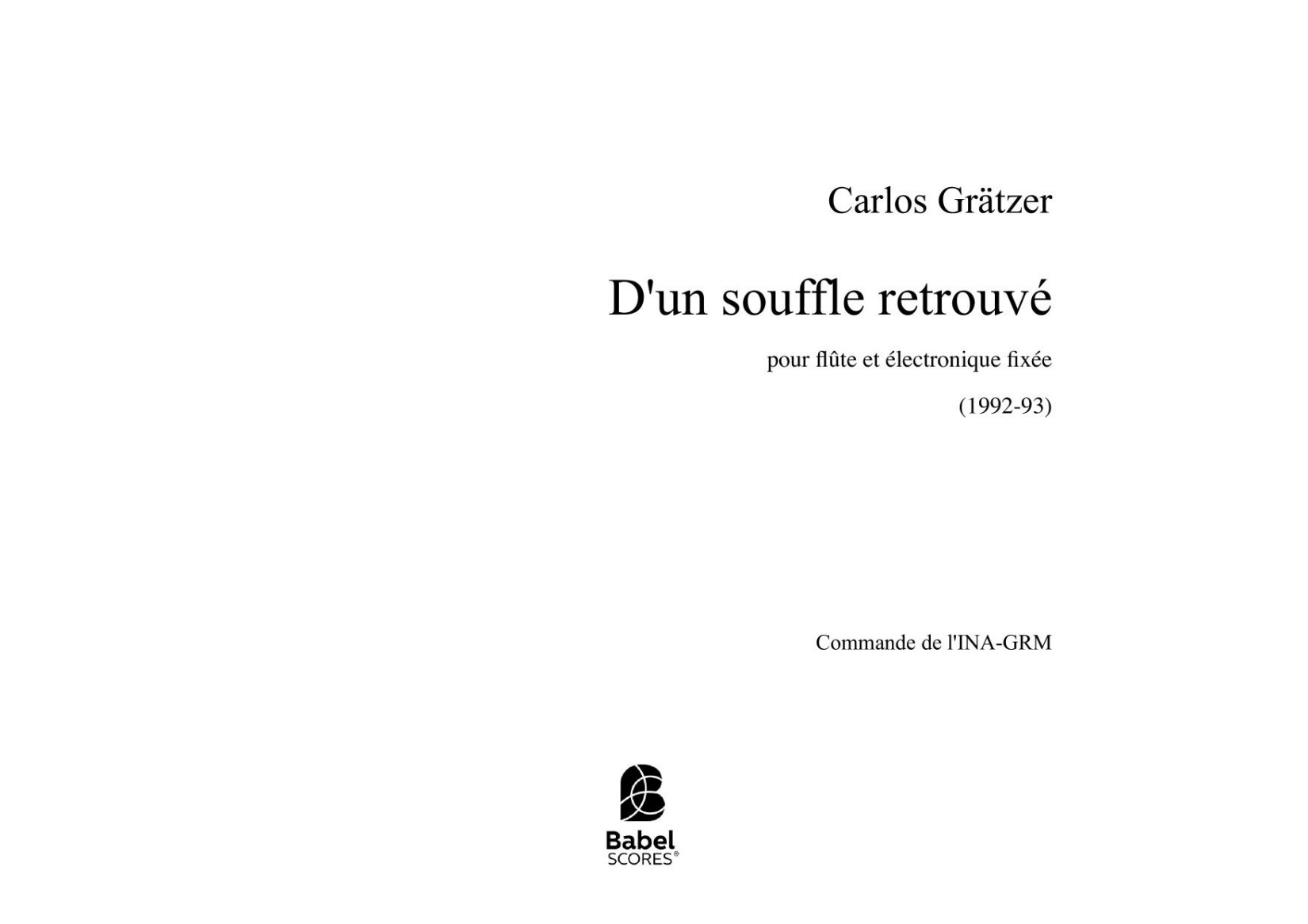 D'un souffle retrouvé