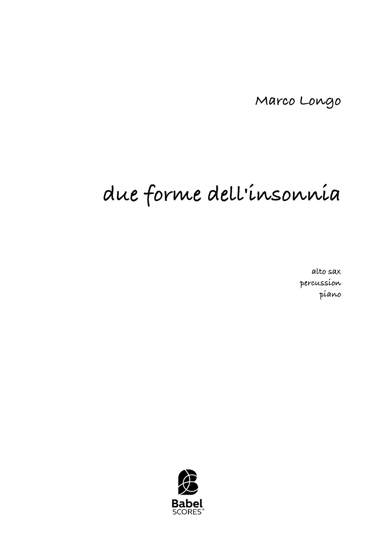 Due forme dell'insonnia