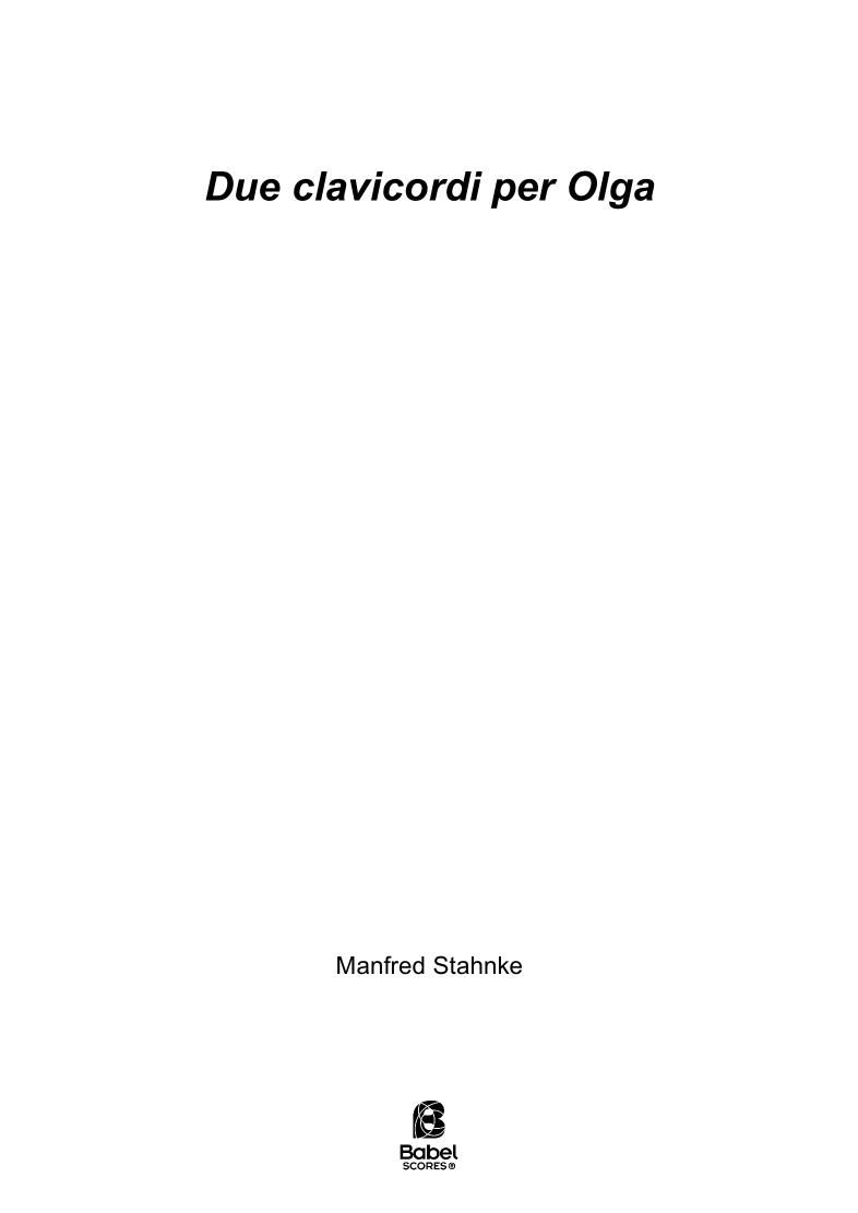 Due clavicordi per Olga