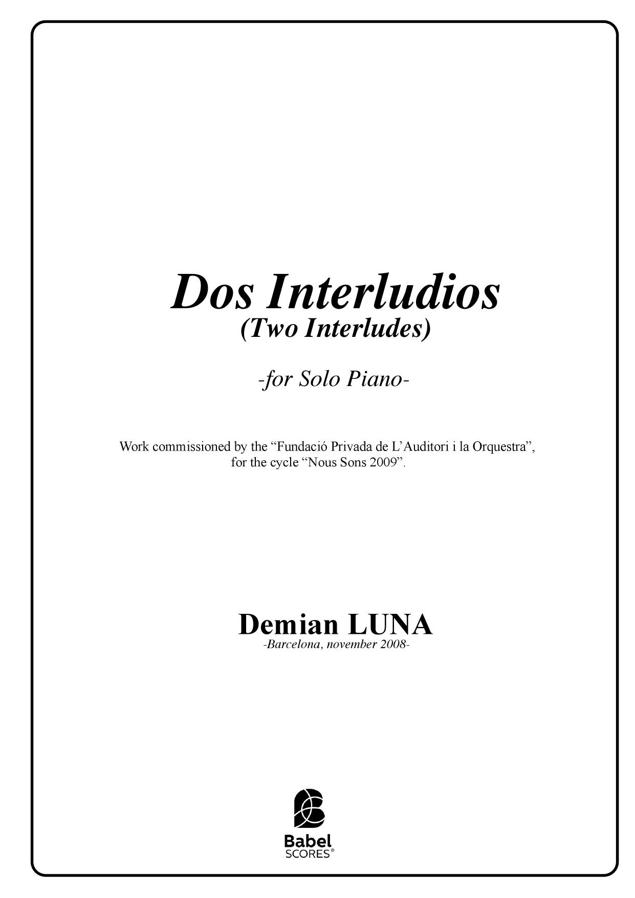 Dos Interludios