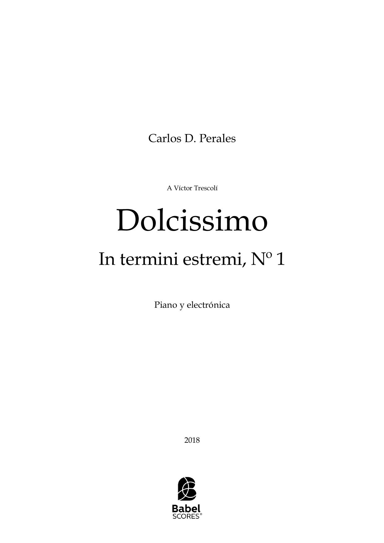 Dolcissimo  In termini estremi, Nº 1