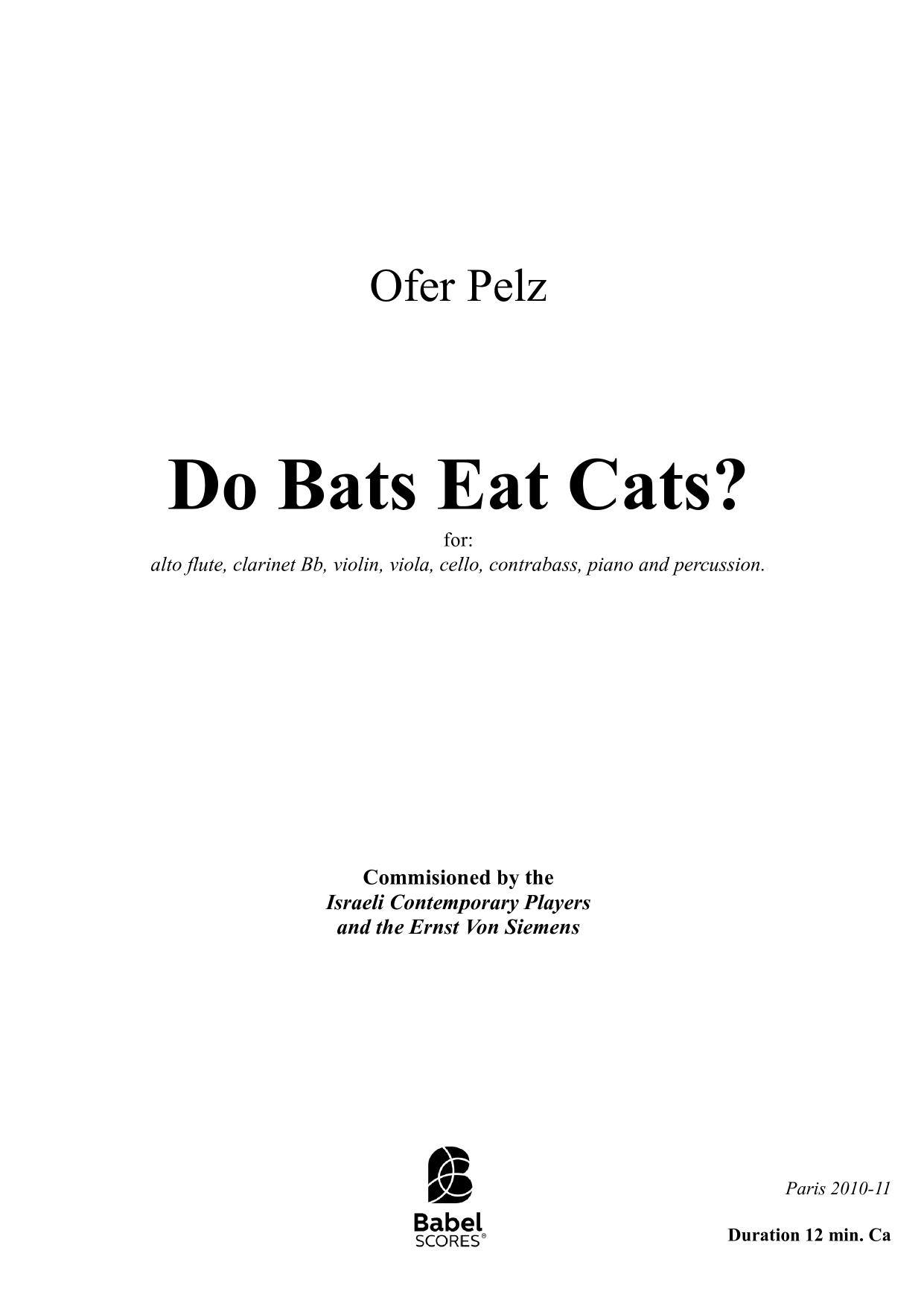 Do Bats eat Cats-