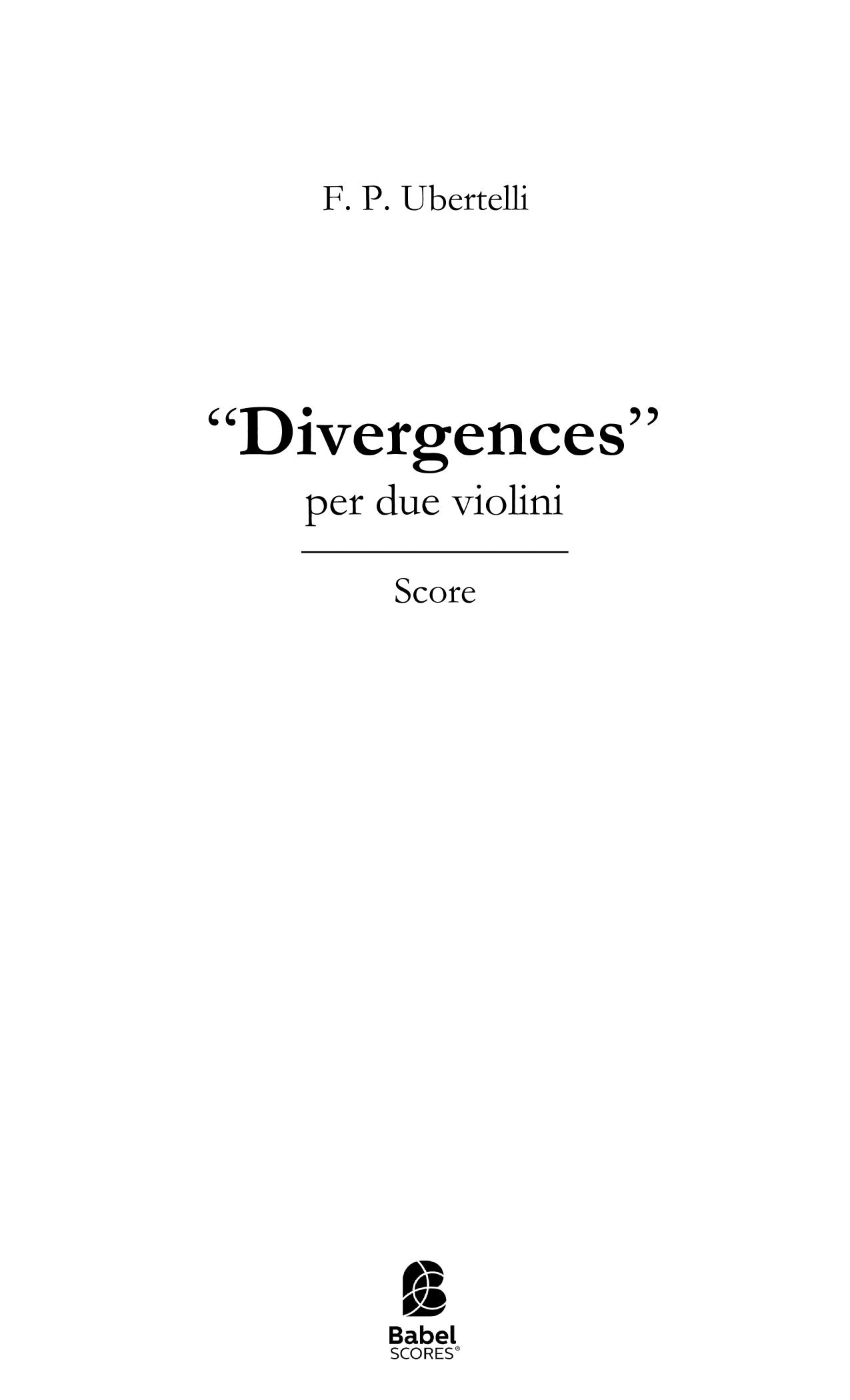 Divergences