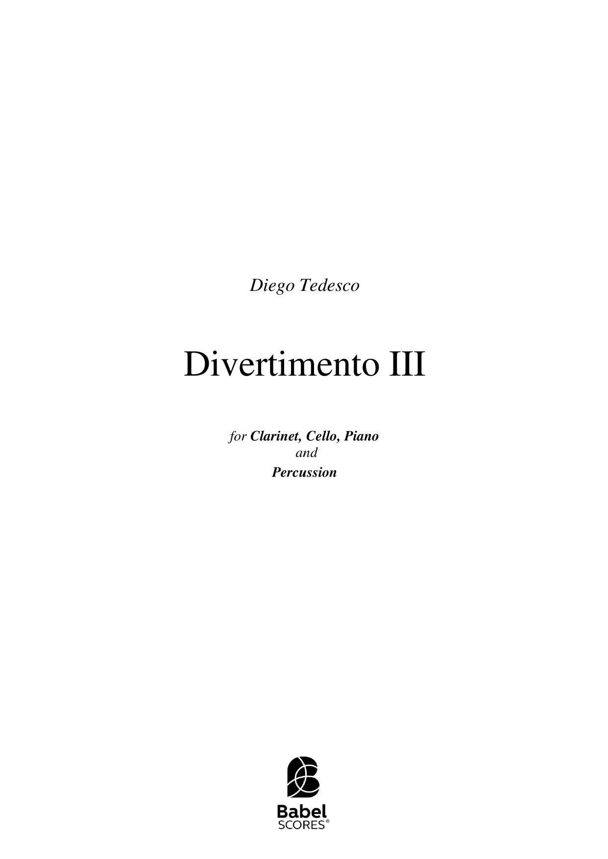 Divertimento III