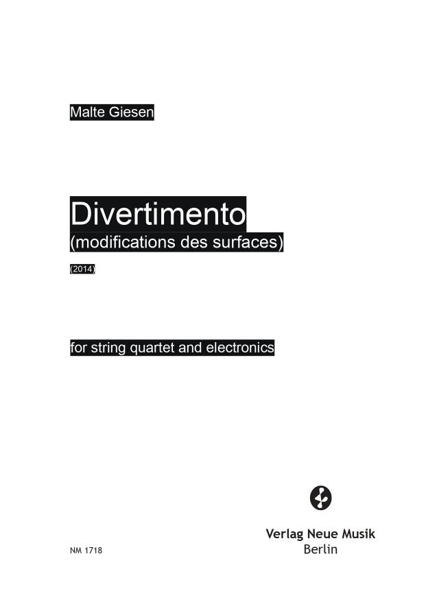 Divertimento (modifications des surfaces)