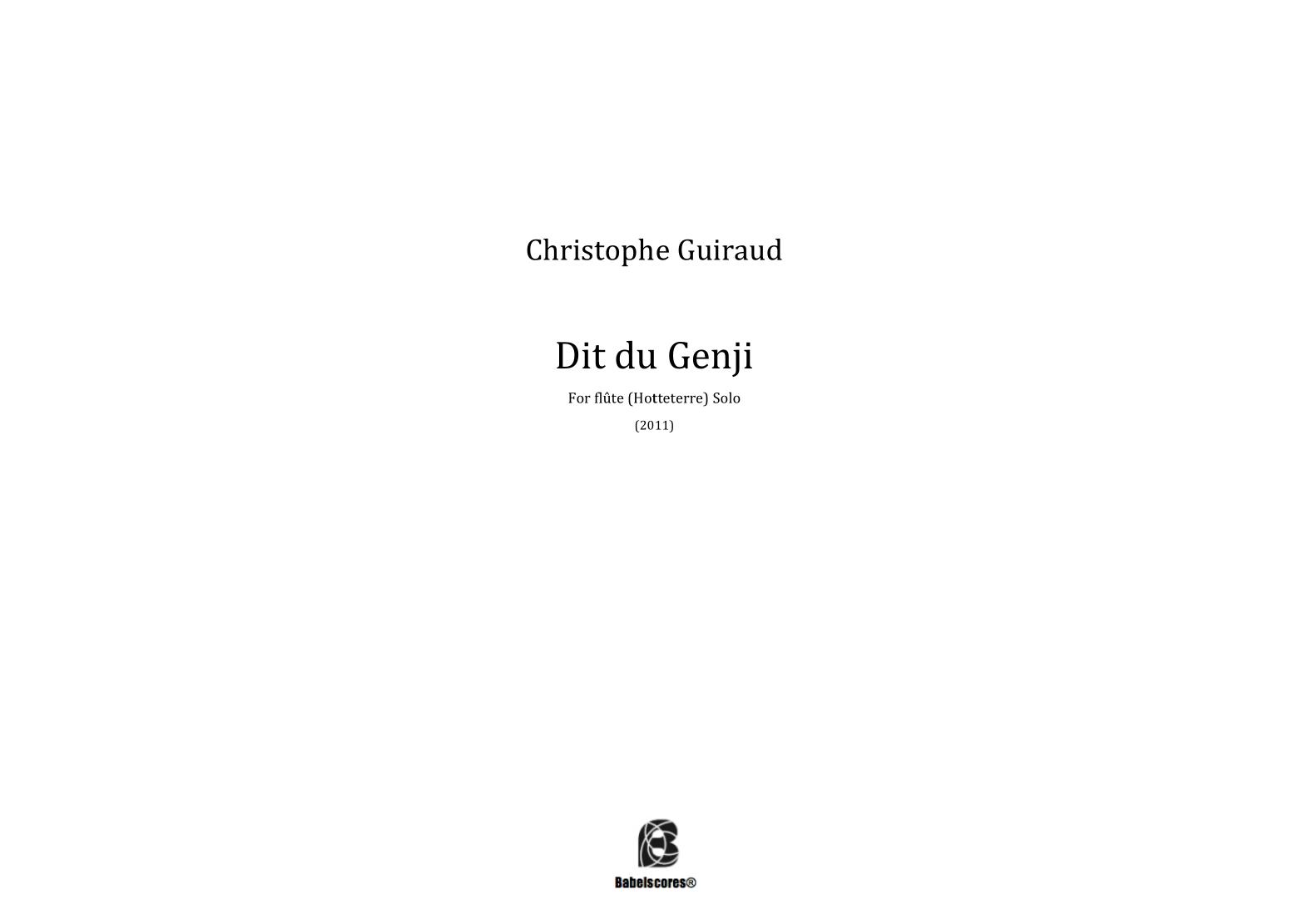 Dit du Genji