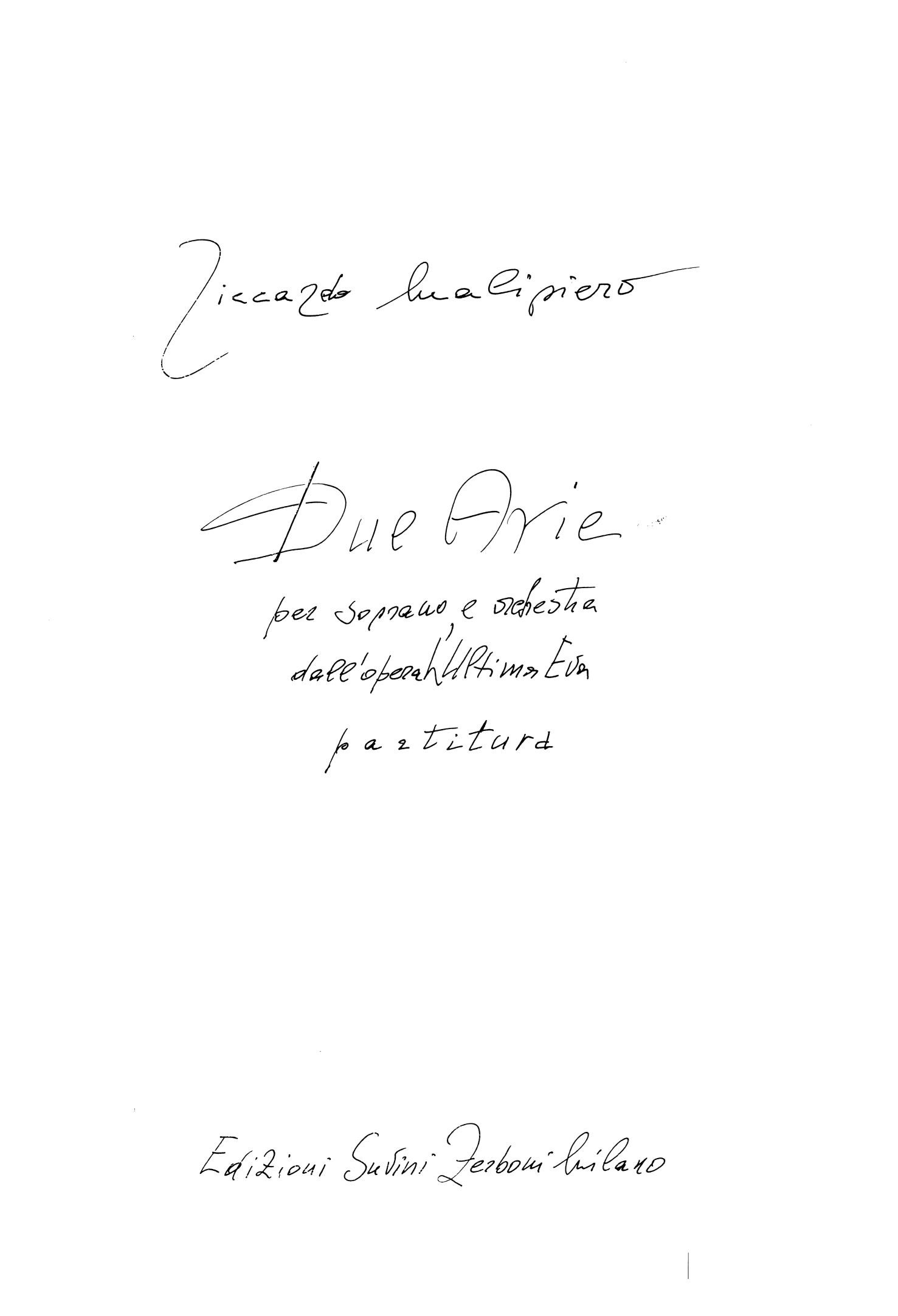 Due arie