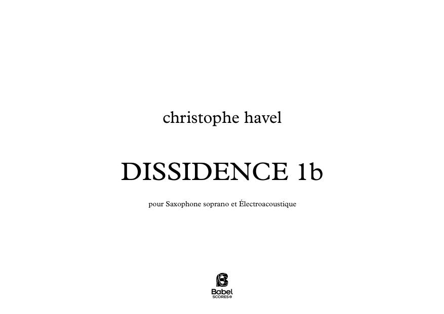 DISSIDENCE 1b