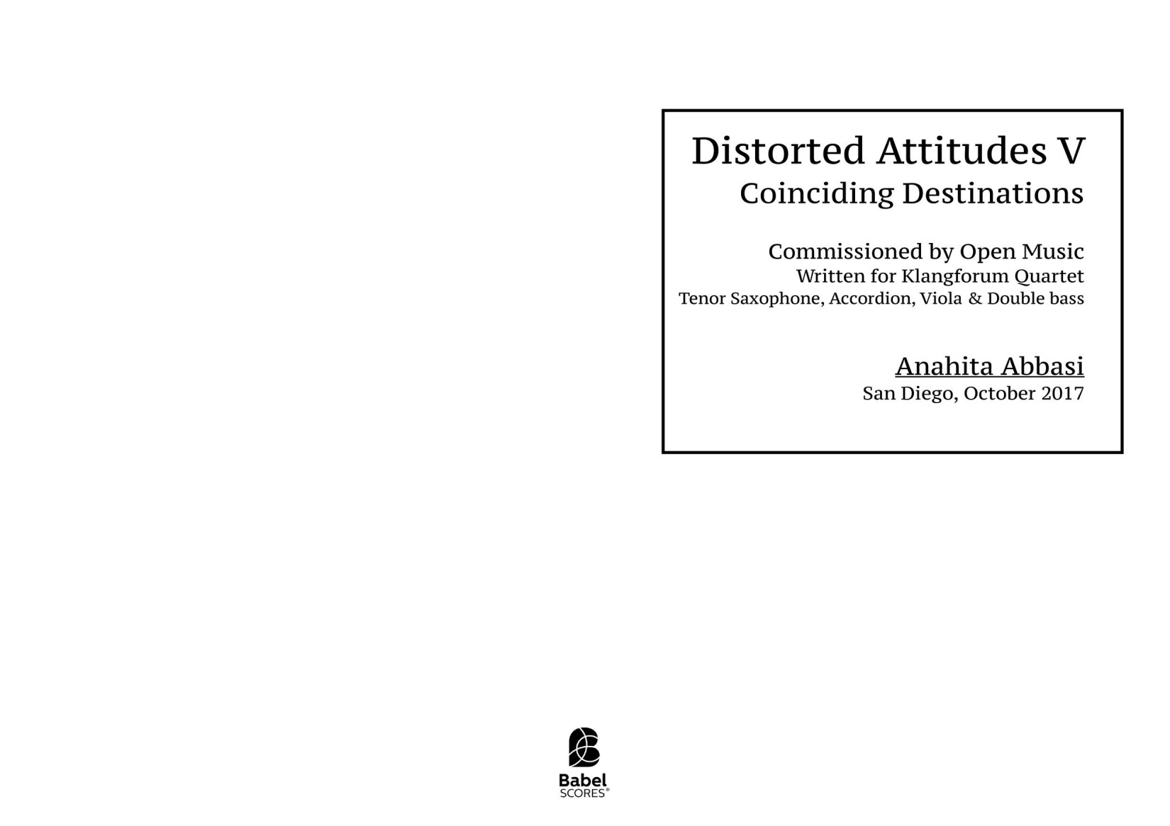 Distorted Attitudes V