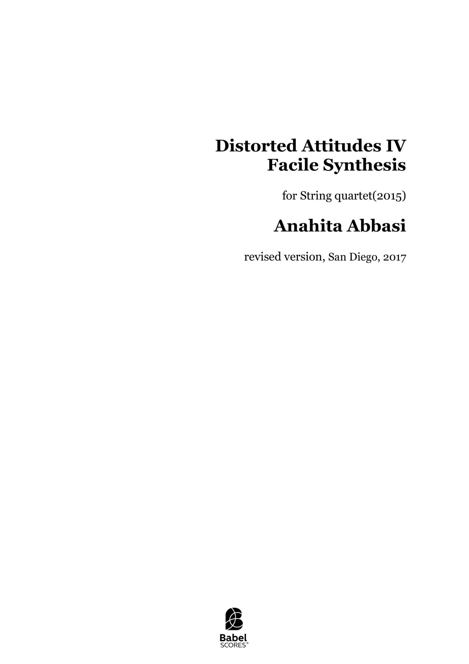 Distorted Attitudes IV-