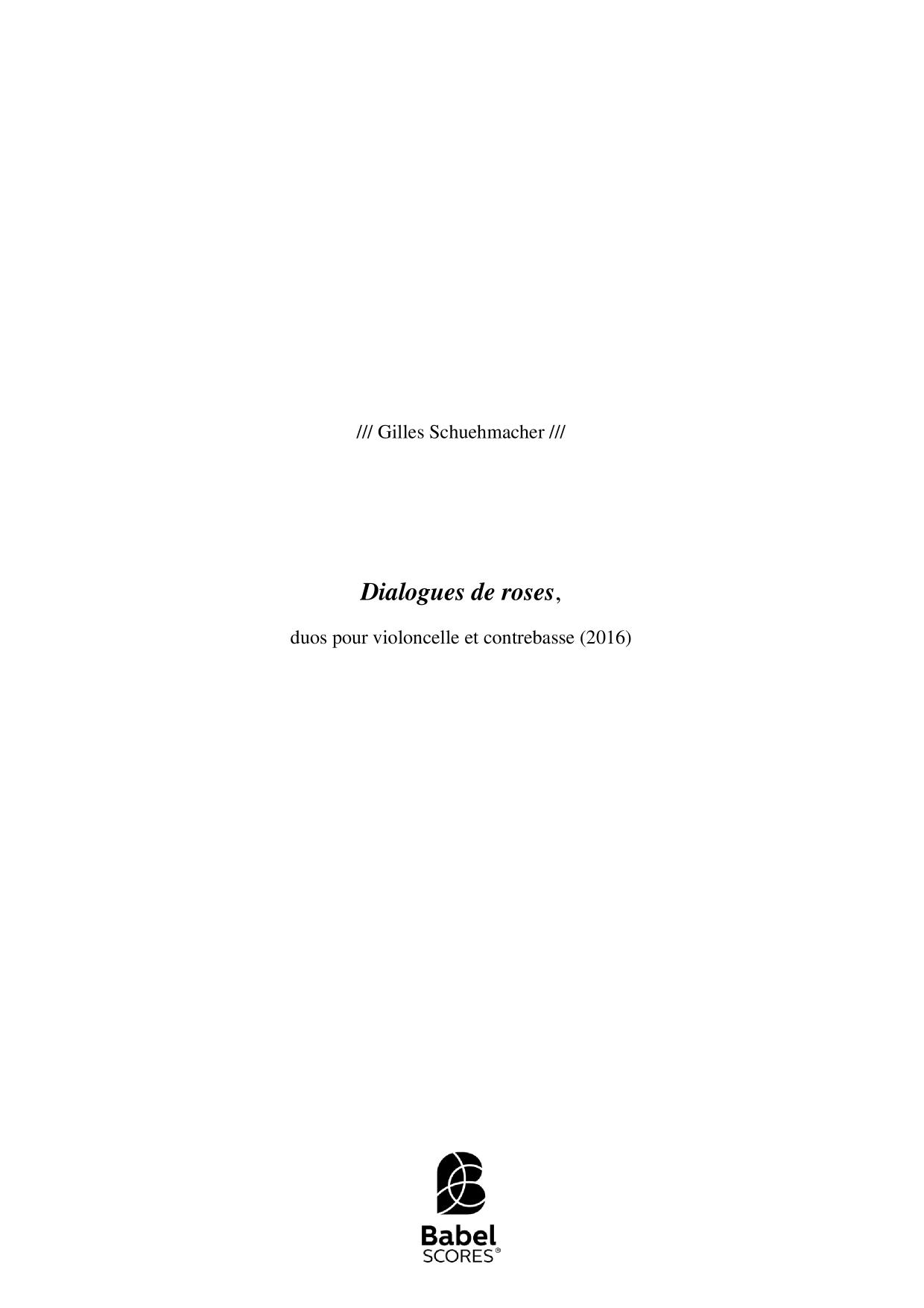 Dialogues de roses