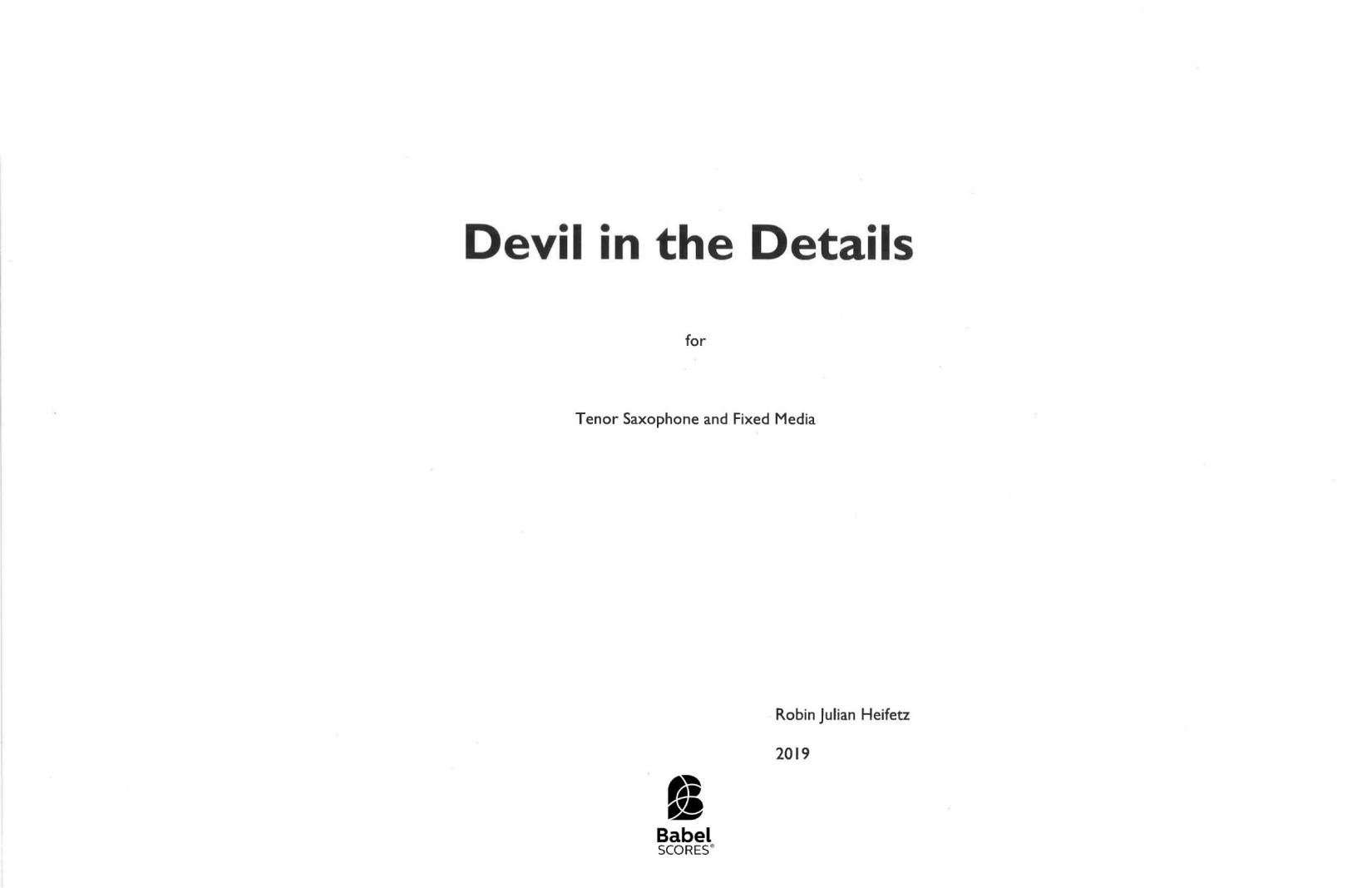 Devil in the details