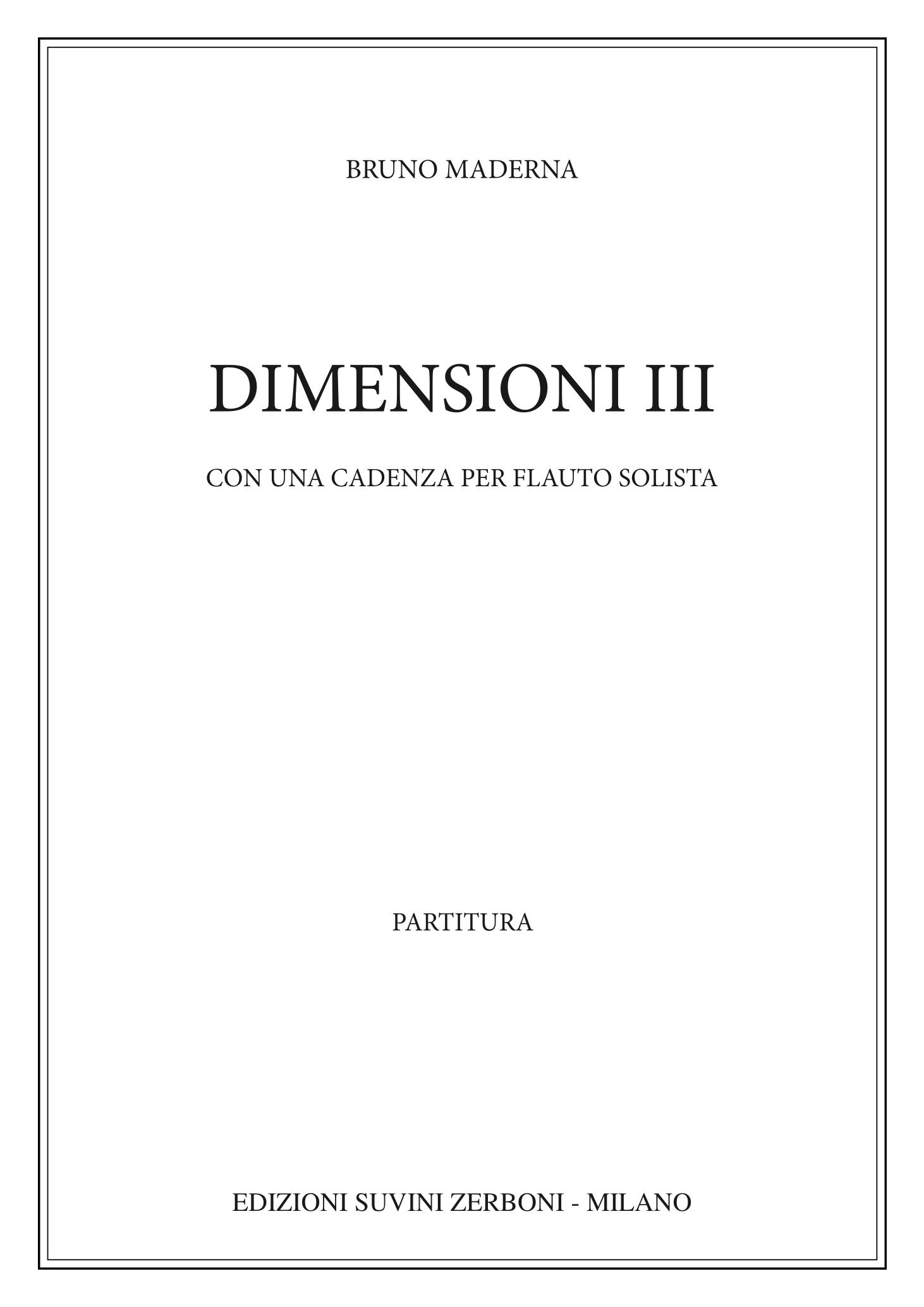 Dimensioni III