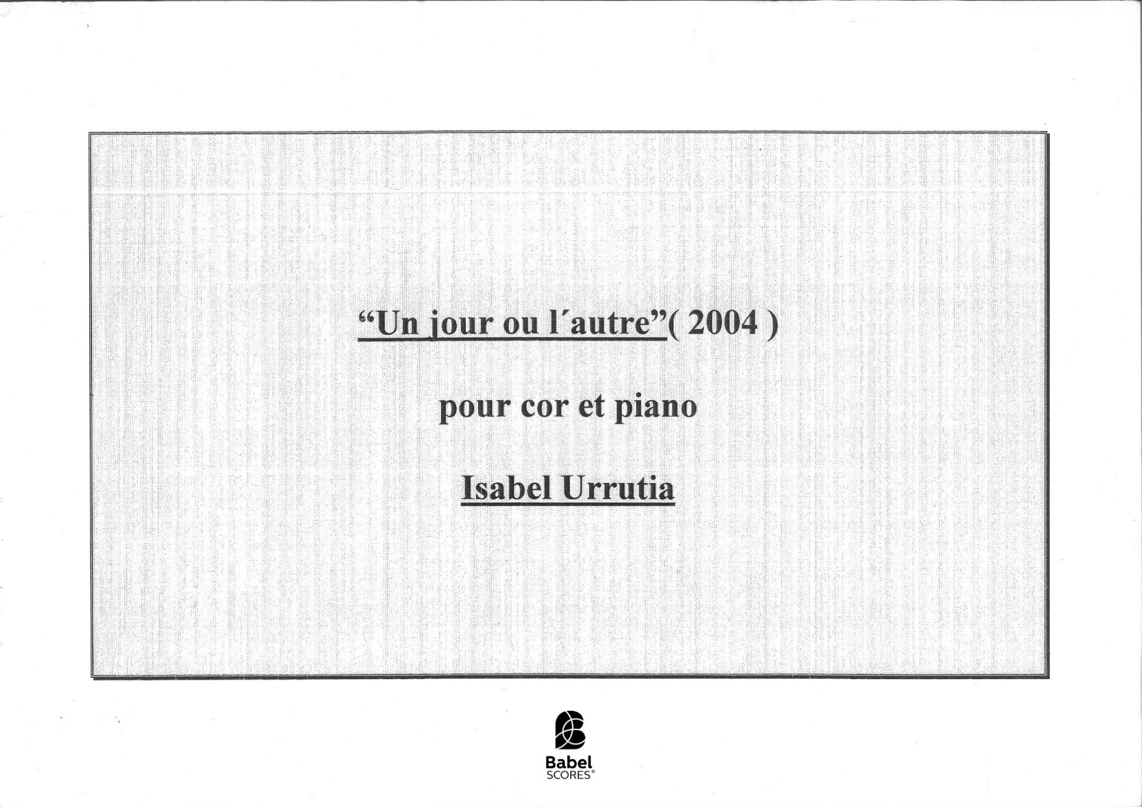 Un jour ou l'autre