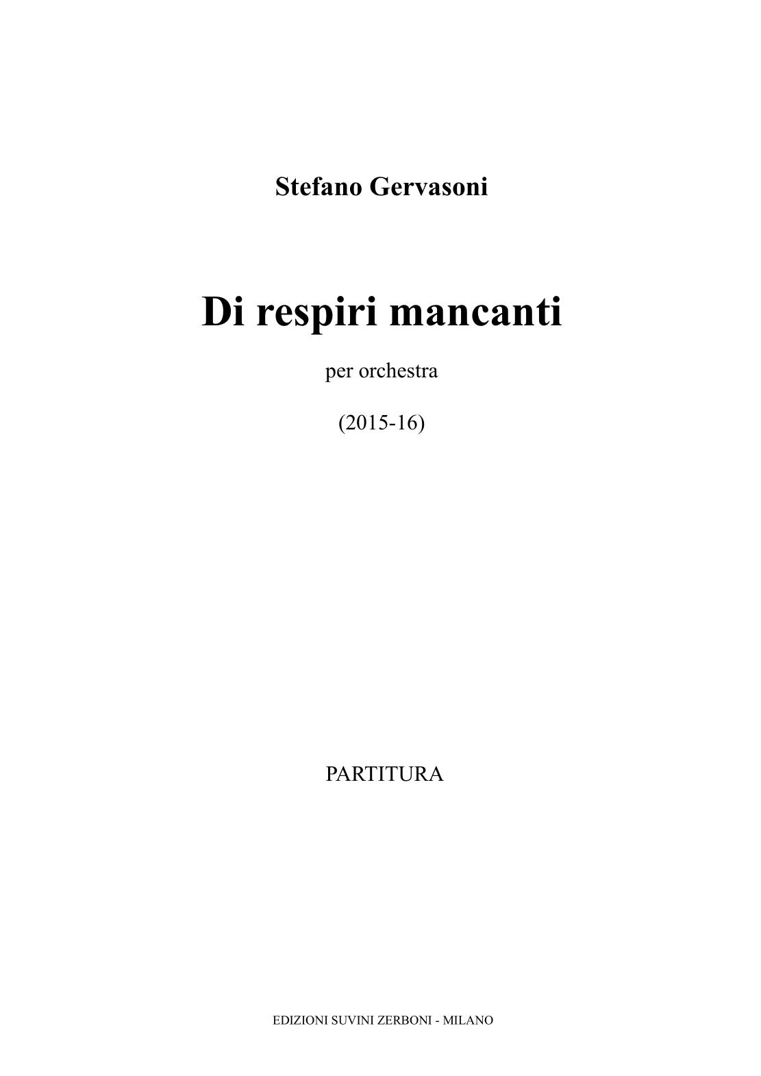 Di respiri mancanti