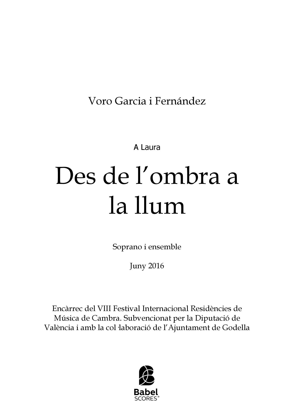 Des de l'ombra a la llum